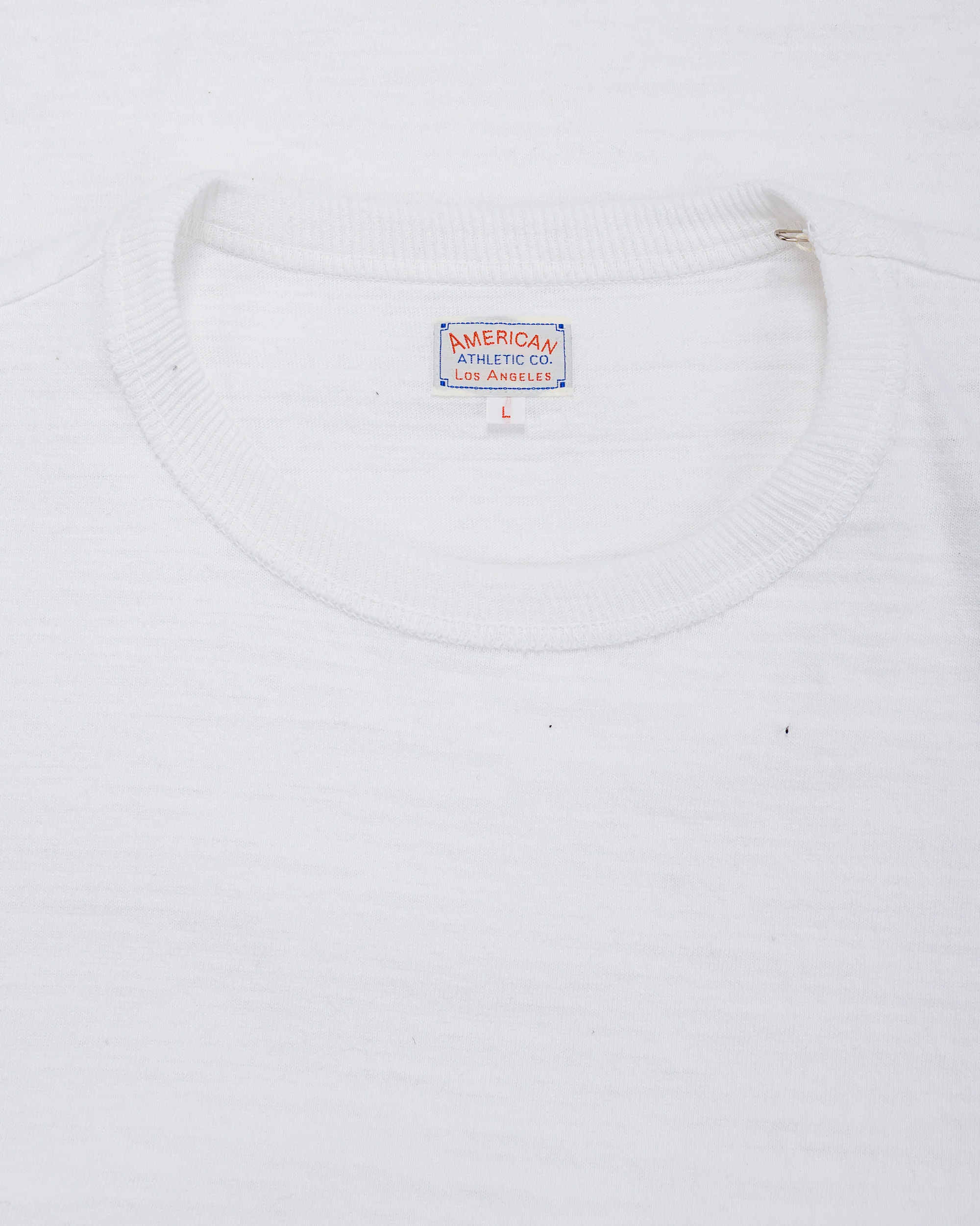 The Real McCoy's MC19010 Athletic T-Shirt / Loop-Wheel White - Image 4
