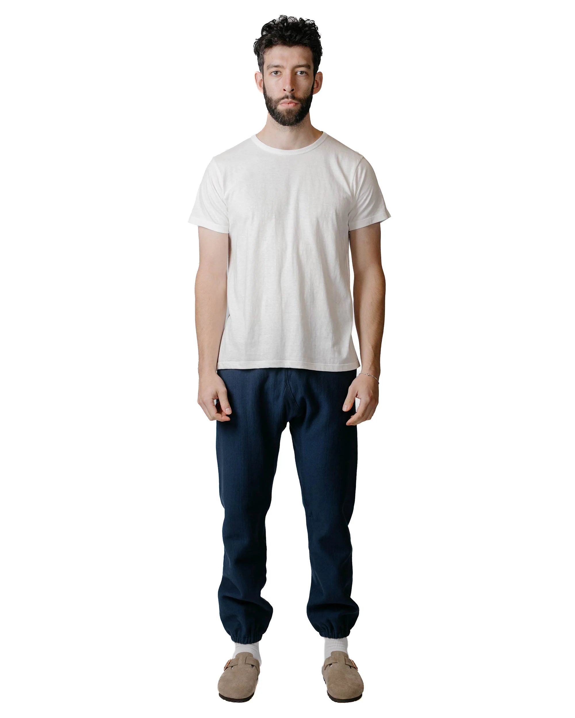 The Real McCoy's MC20115 Heavyweight Sweatpants Navy - Image 4