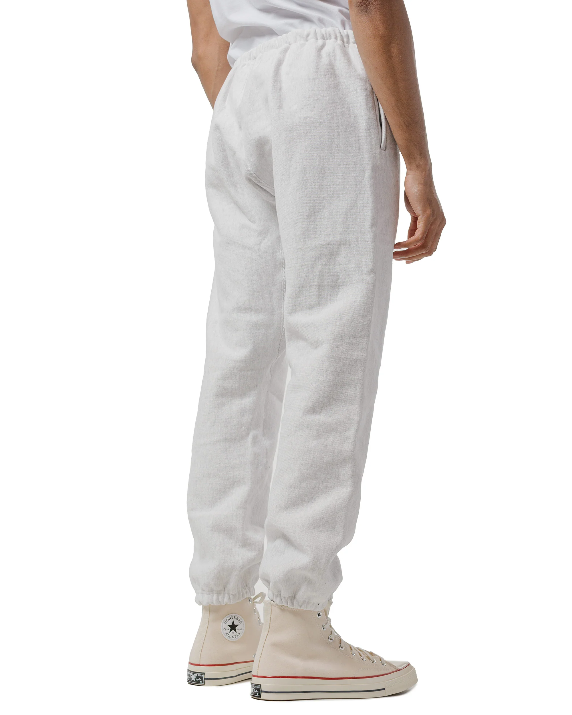 The Real McCoy's MC20115 Heavyweight Sweatpants Silver Grey - Image 3