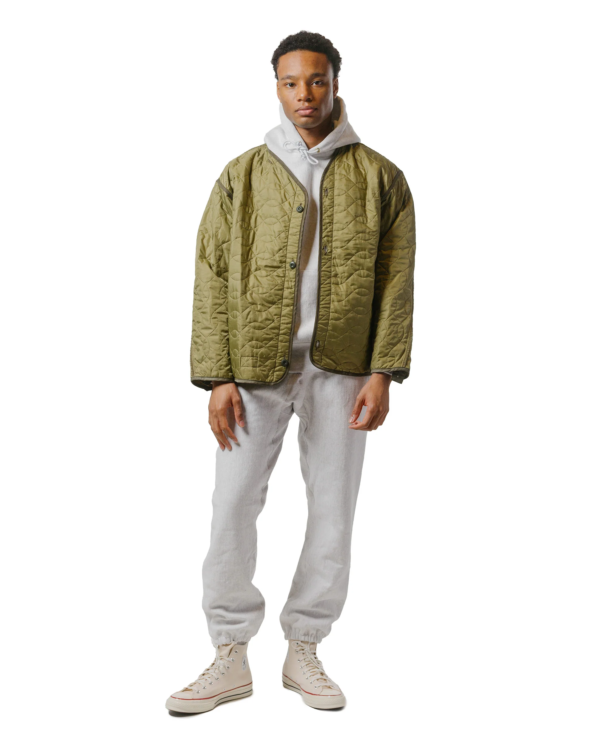 The Real McCoy's MC20115 Heavyweight Sweatpants Silver Grey - Image 4