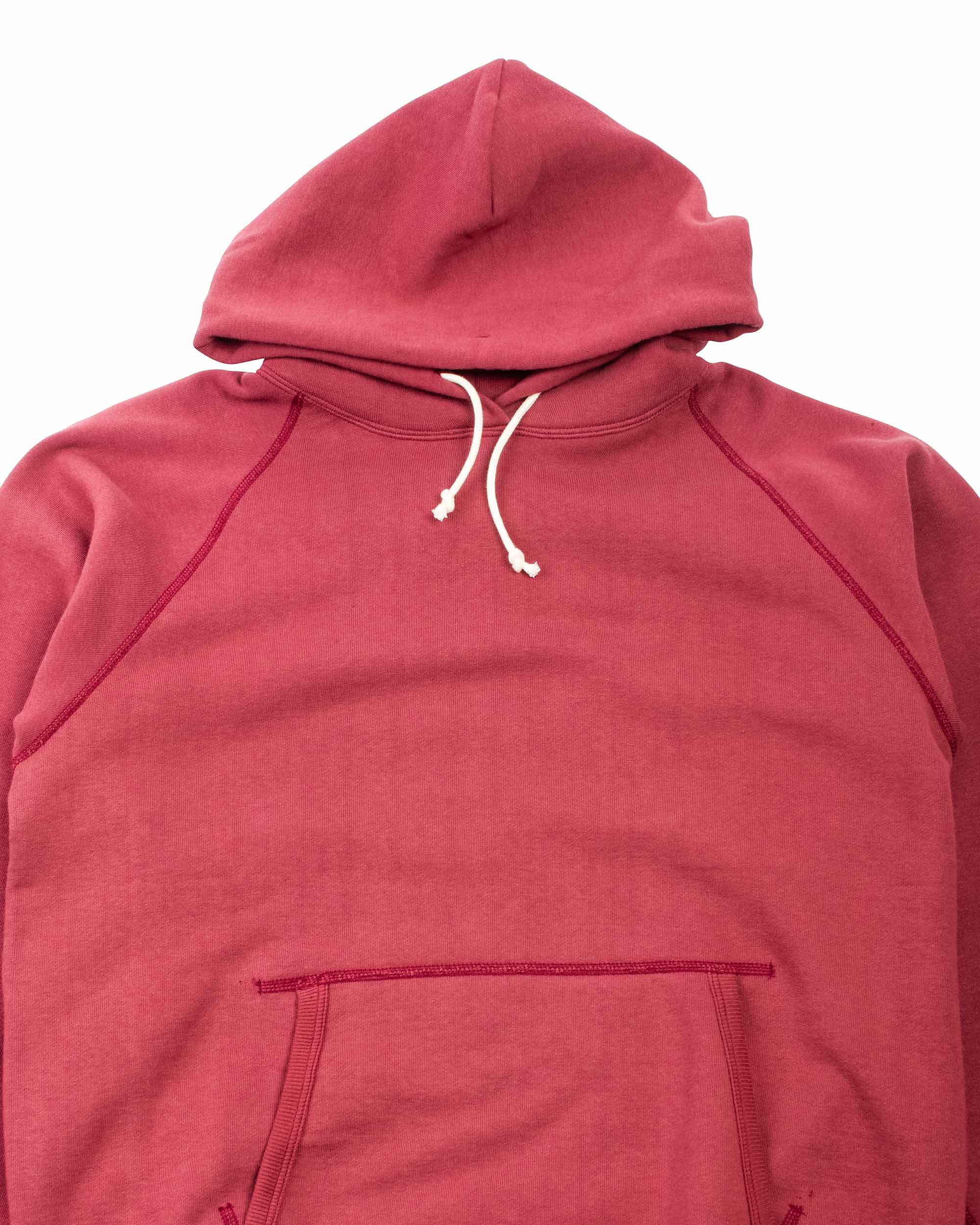 The Real McCoy's MC21017 9oz. Loopwheel Parka Maroon - Image 5