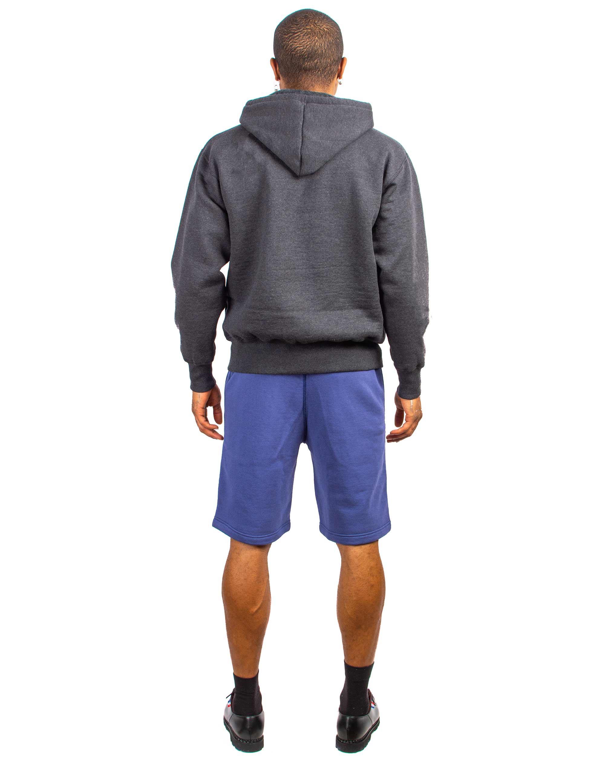 The Real McCoy's MC21019 9oz. Loopwheel Sweatshorts MQ Navy - Image 3