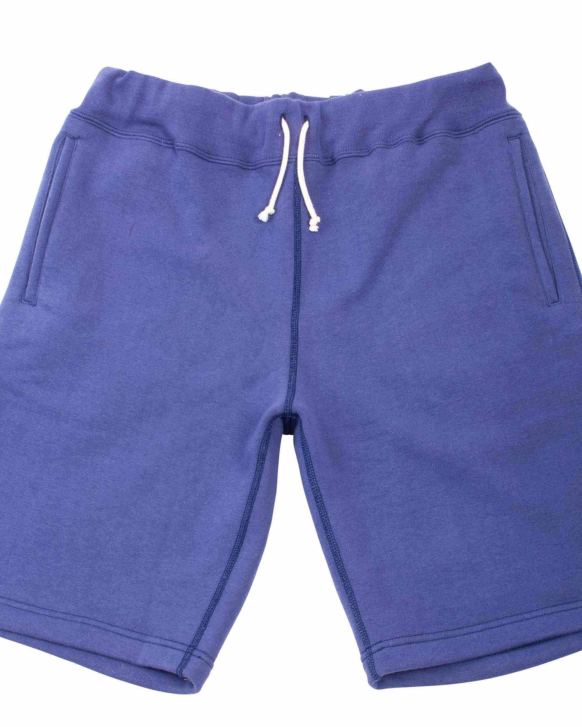 The Real McCoy's MC21019 9oz. Loopwheel Sweatshorts MQ Navy - Image 5