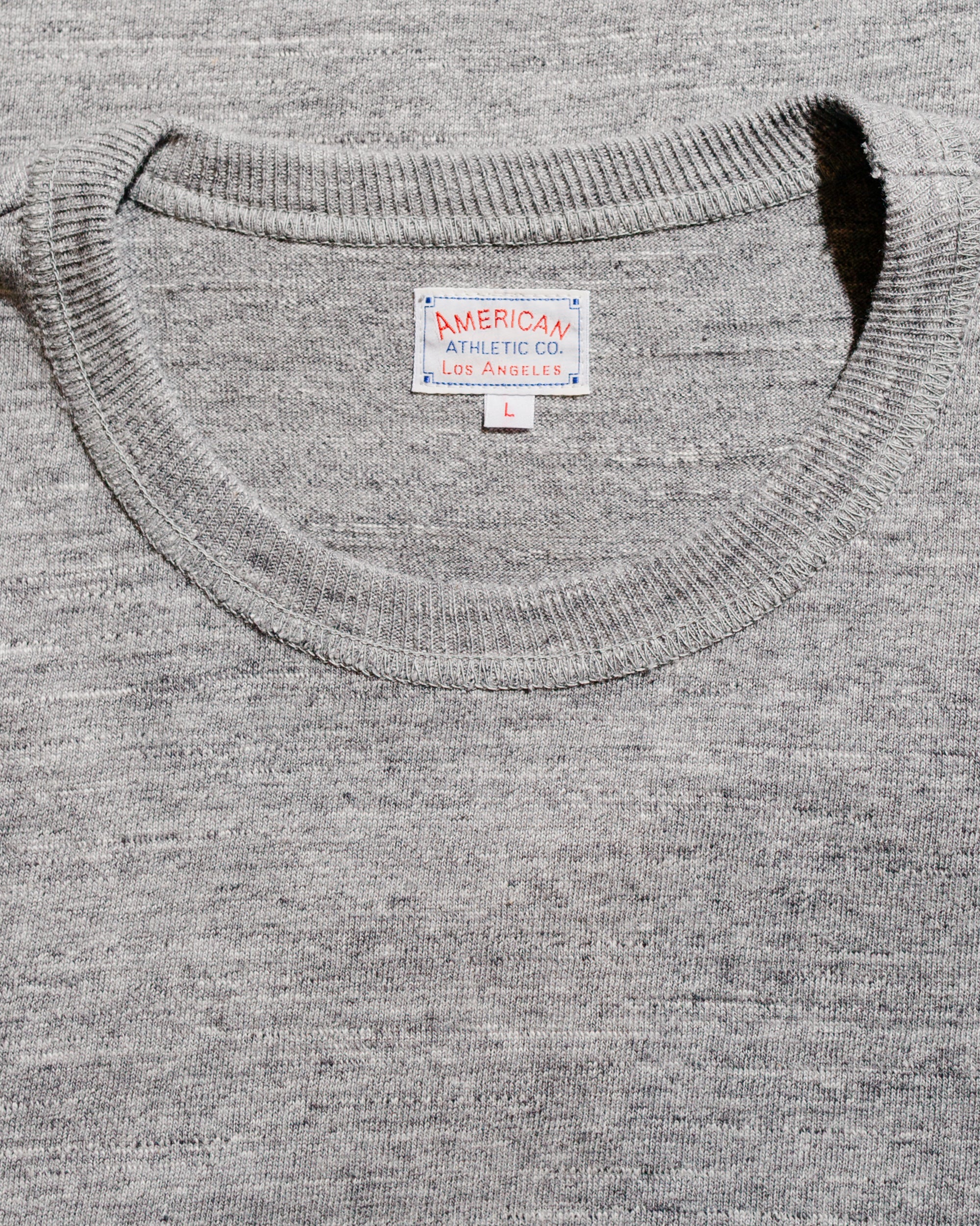 The Real McCoy's MC21109 Athletic L/S T-Shirt / Loop-Wheel Grey - Image 4