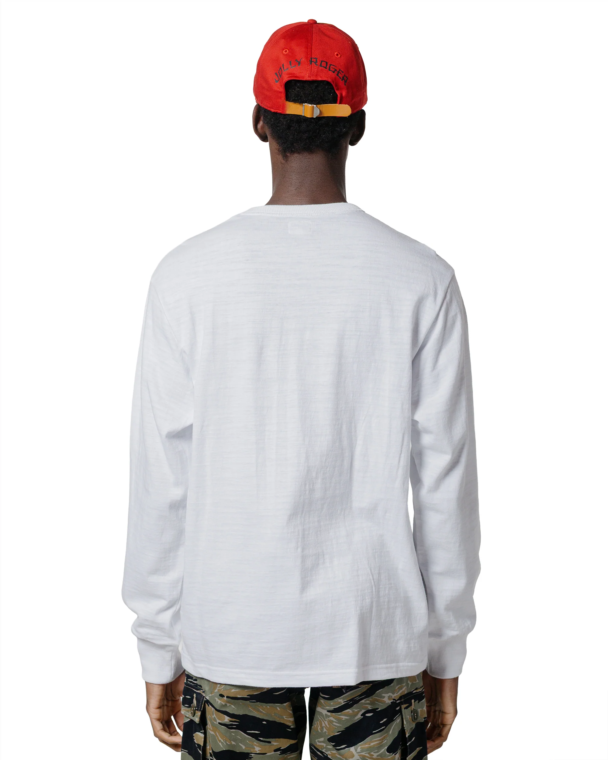The Real McCoy's MC21109 Athletic L/S T-Shirt / Loop-Wheel White - Image 3