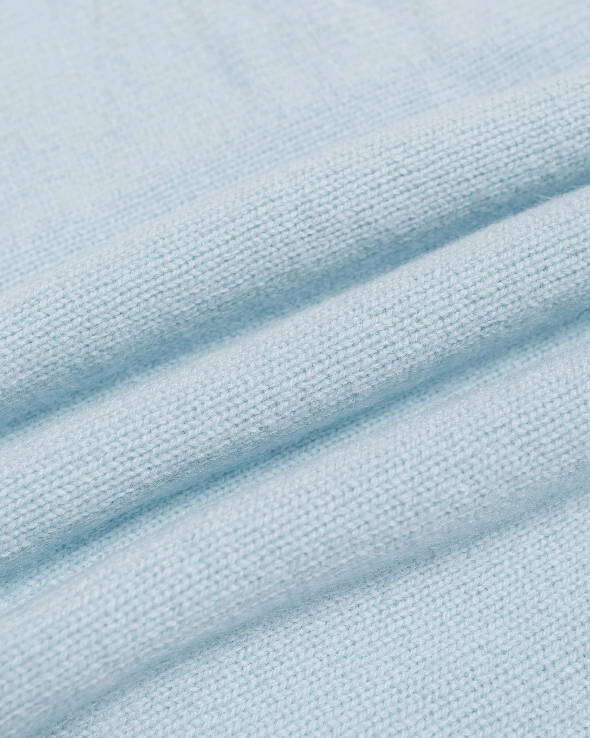The Real McCoy's MC21114 Wool Crewneck Sweater Light Blue - Image 5