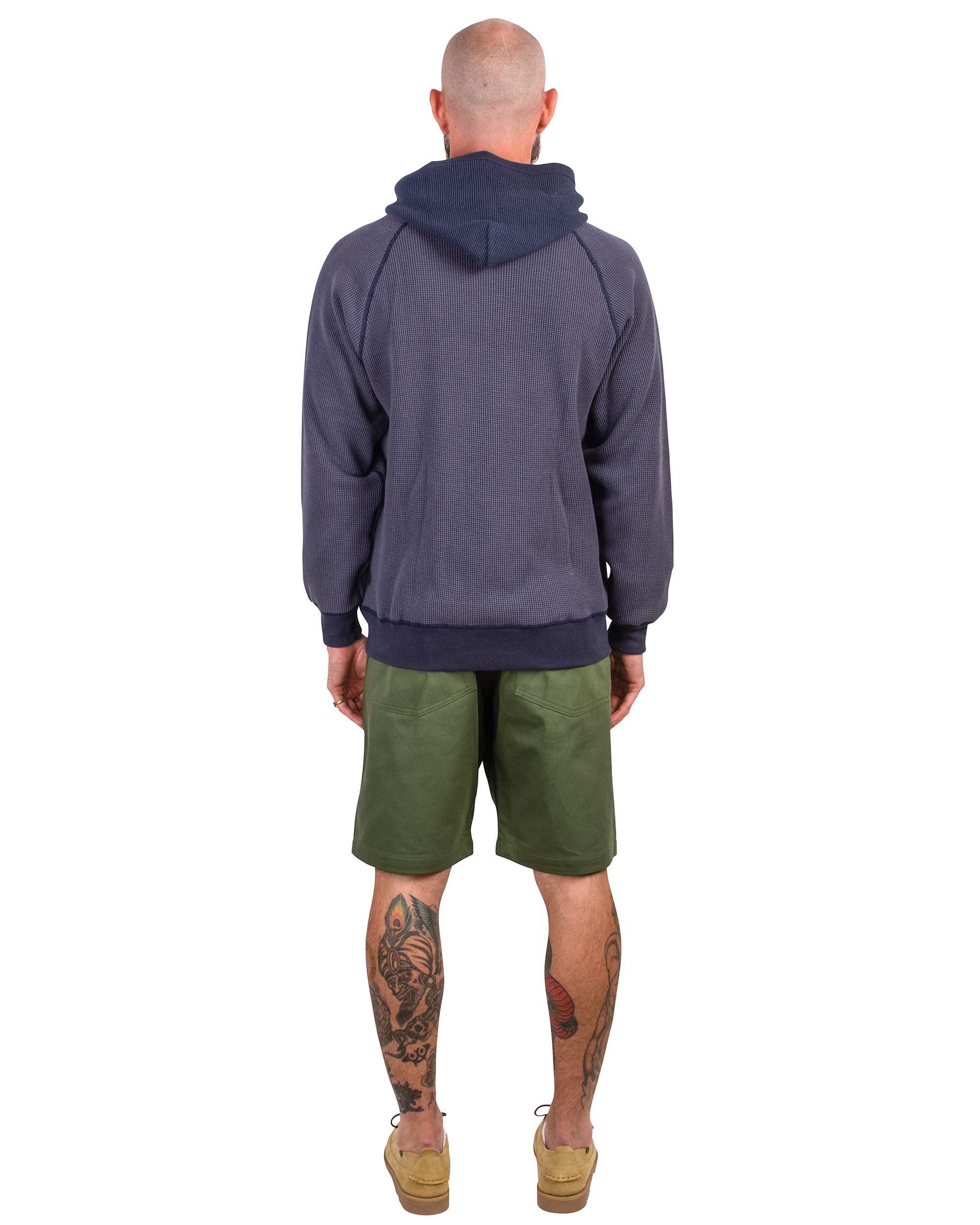 The Real McCoy's MC22005 Thermal Sweatshirt (Two-Tone) Navy - Image 3