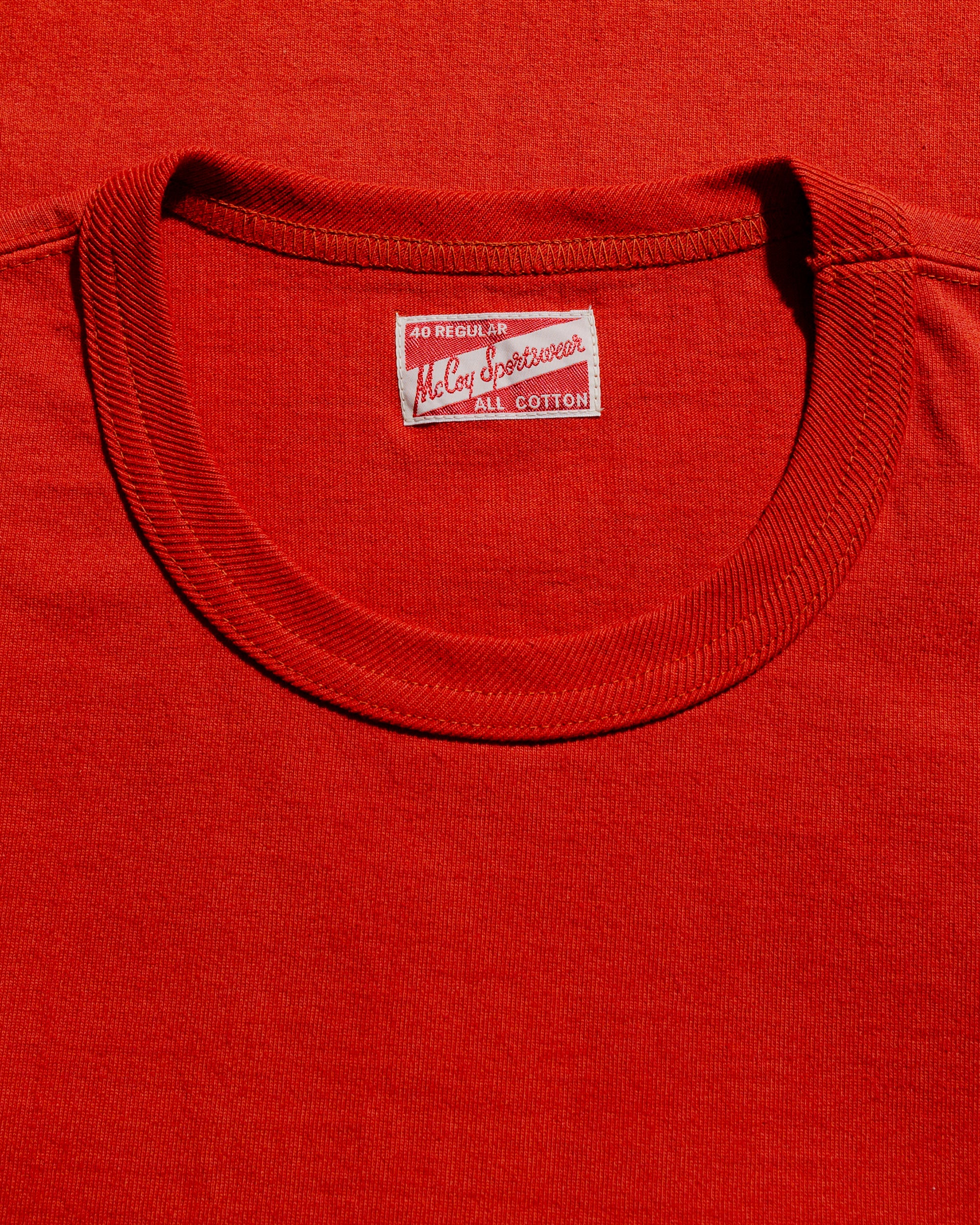 The Real McCoy's MC22006 Pocket Tee Cherry - Image 4