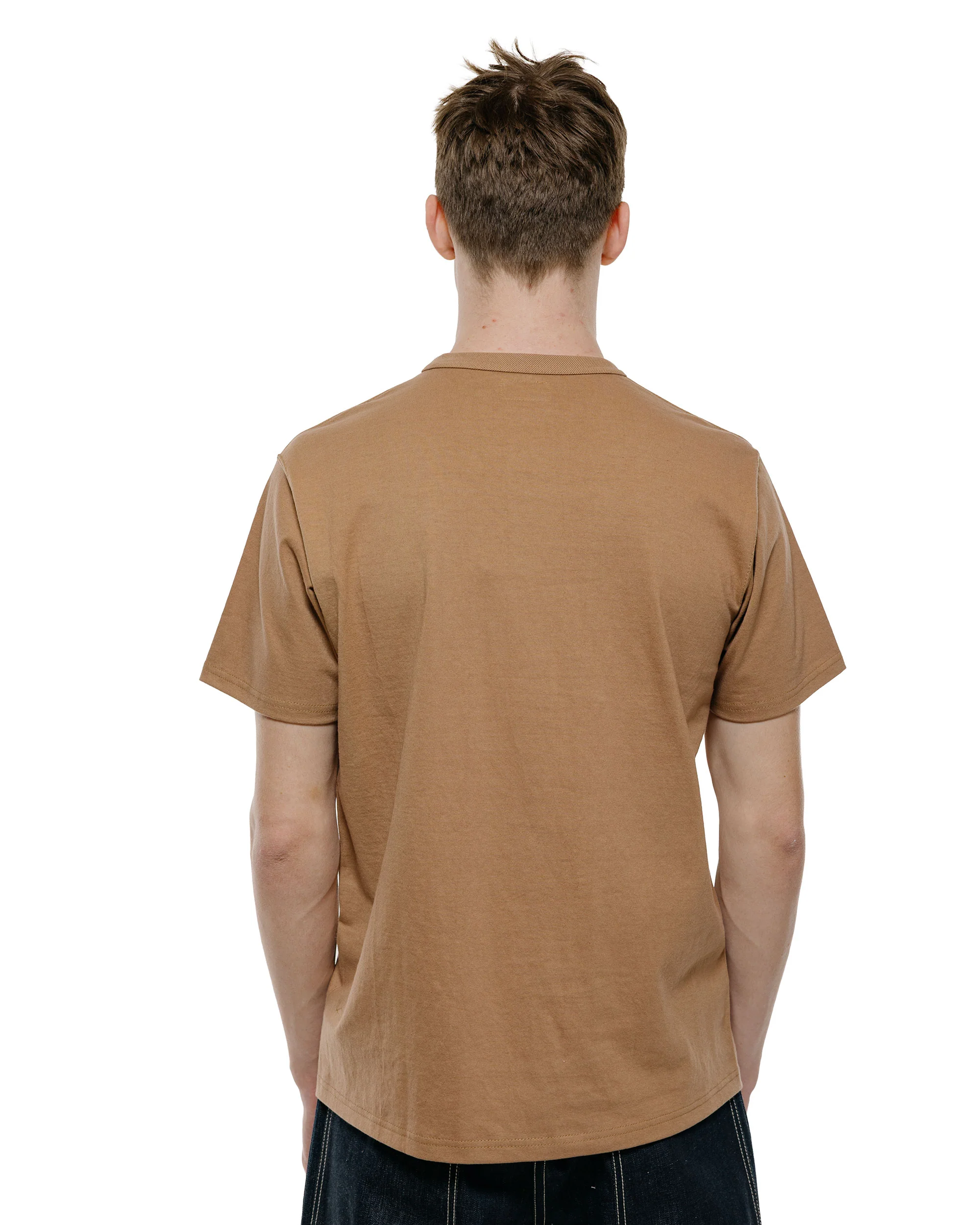 The Real McCoy's MC22006 Pocket Tee Chestnut - Image 3