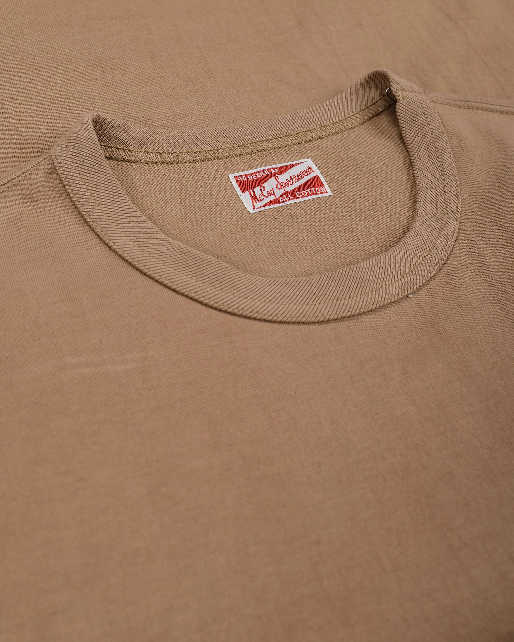The Real McCoy's MC22006 Pocket Tee Chestnut - Image 4