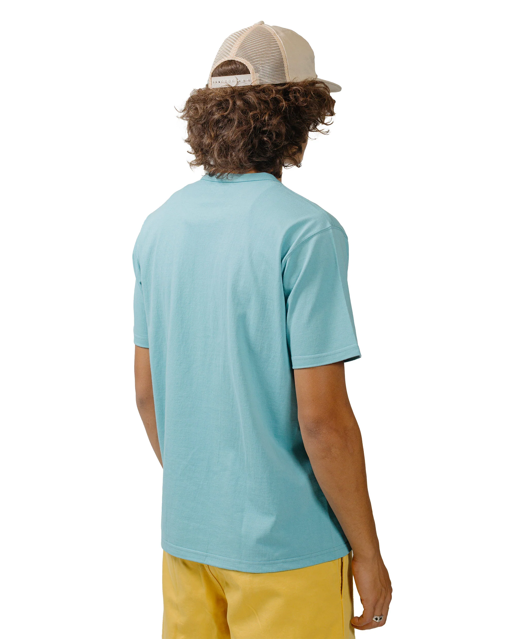 The Real McCoy's MC22006 Pocket Tee Teal - Image 3