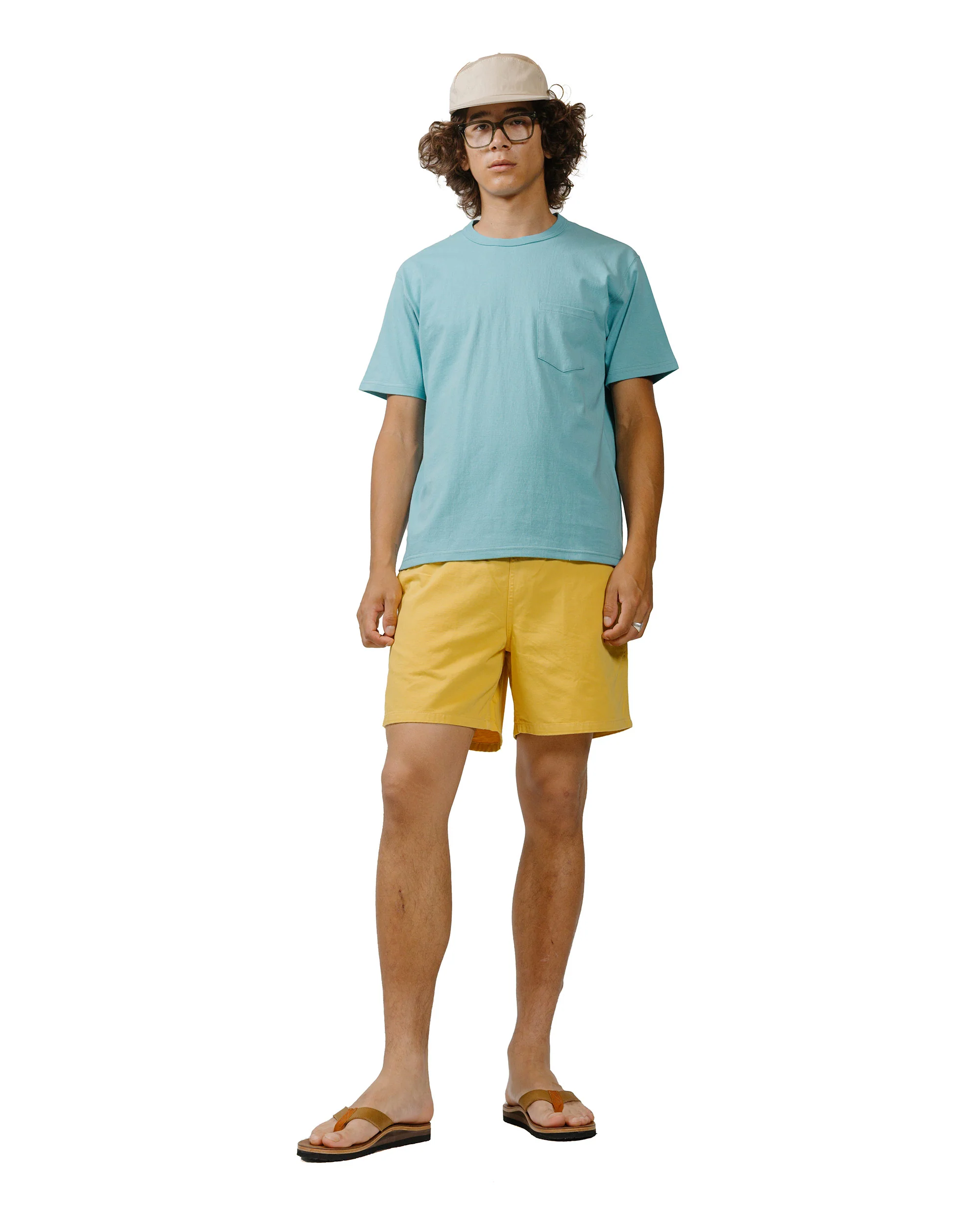 The Real McCoy's MC22006 Pocket Tee Teal - Image 4