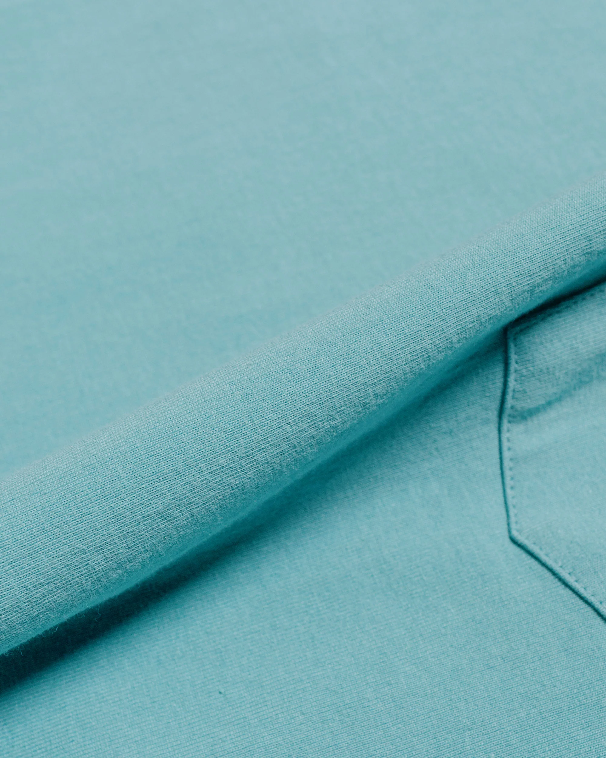 The Real McCoy's MC22006 Pocket Tee Teal - Image 5