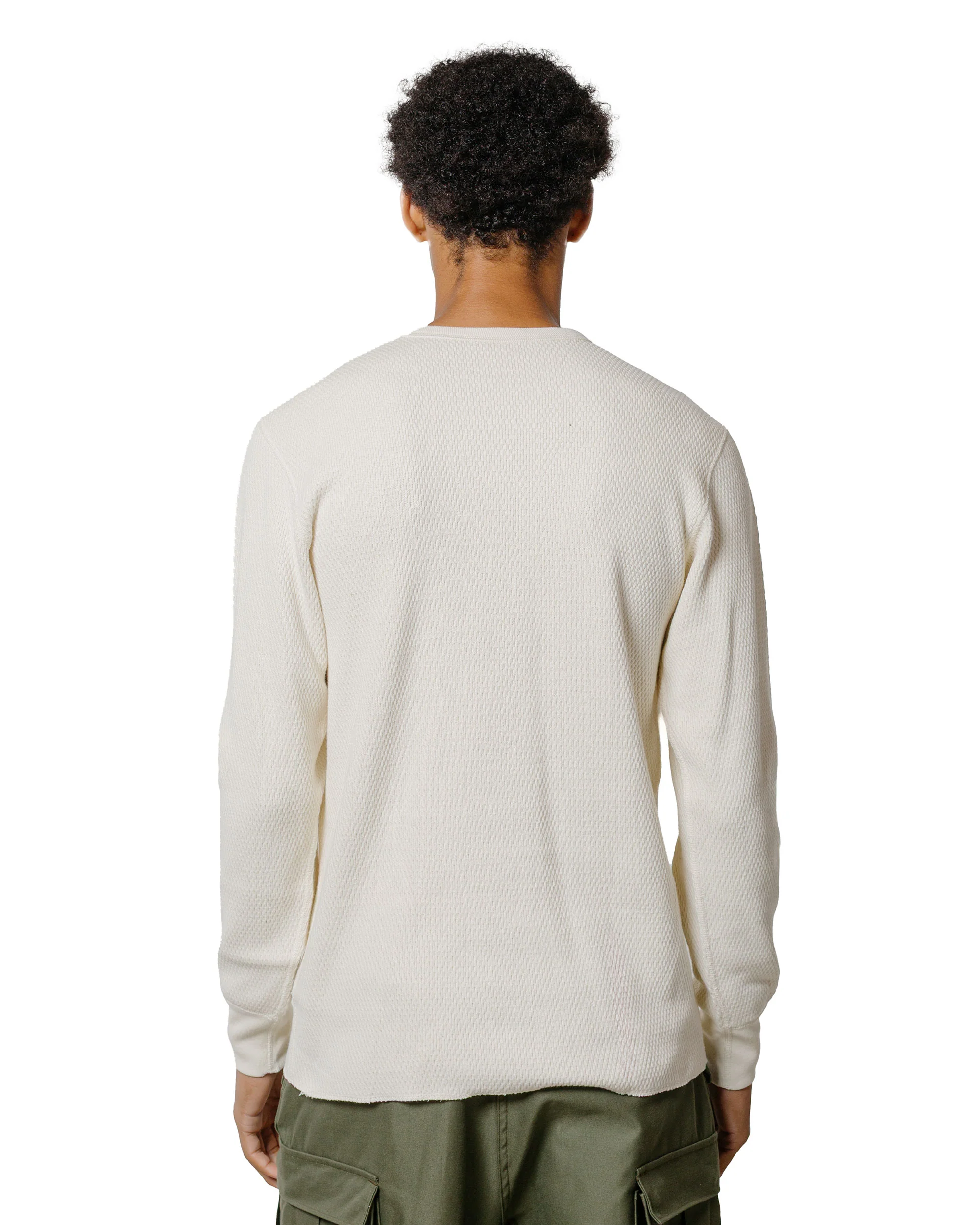 The Real McCoy's MC22109 U.S. Army Military Thermal Shirt Milk - Image 3