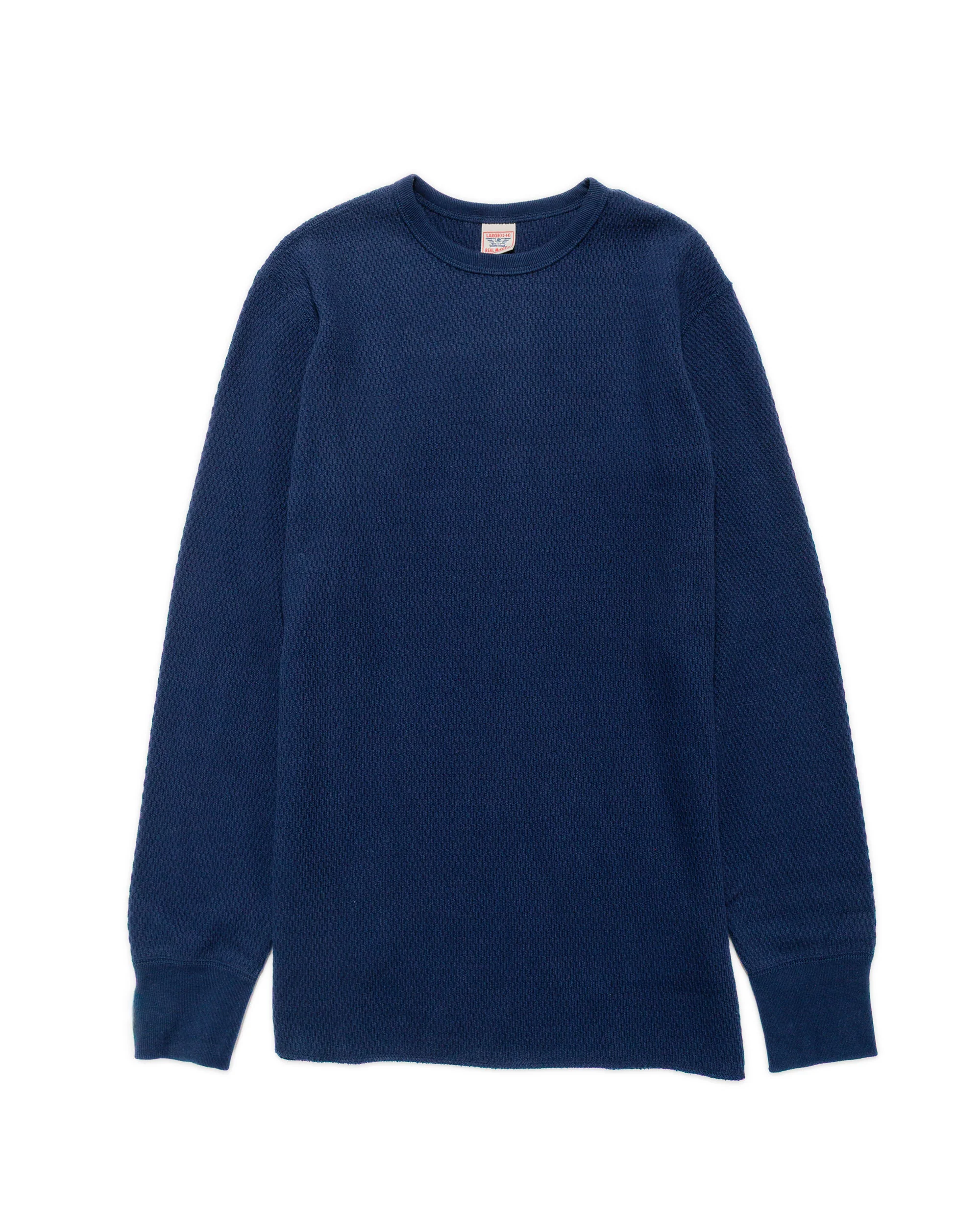 The Real McCoy's MC22109 U.S. Army Military Thermal Shirt Navy