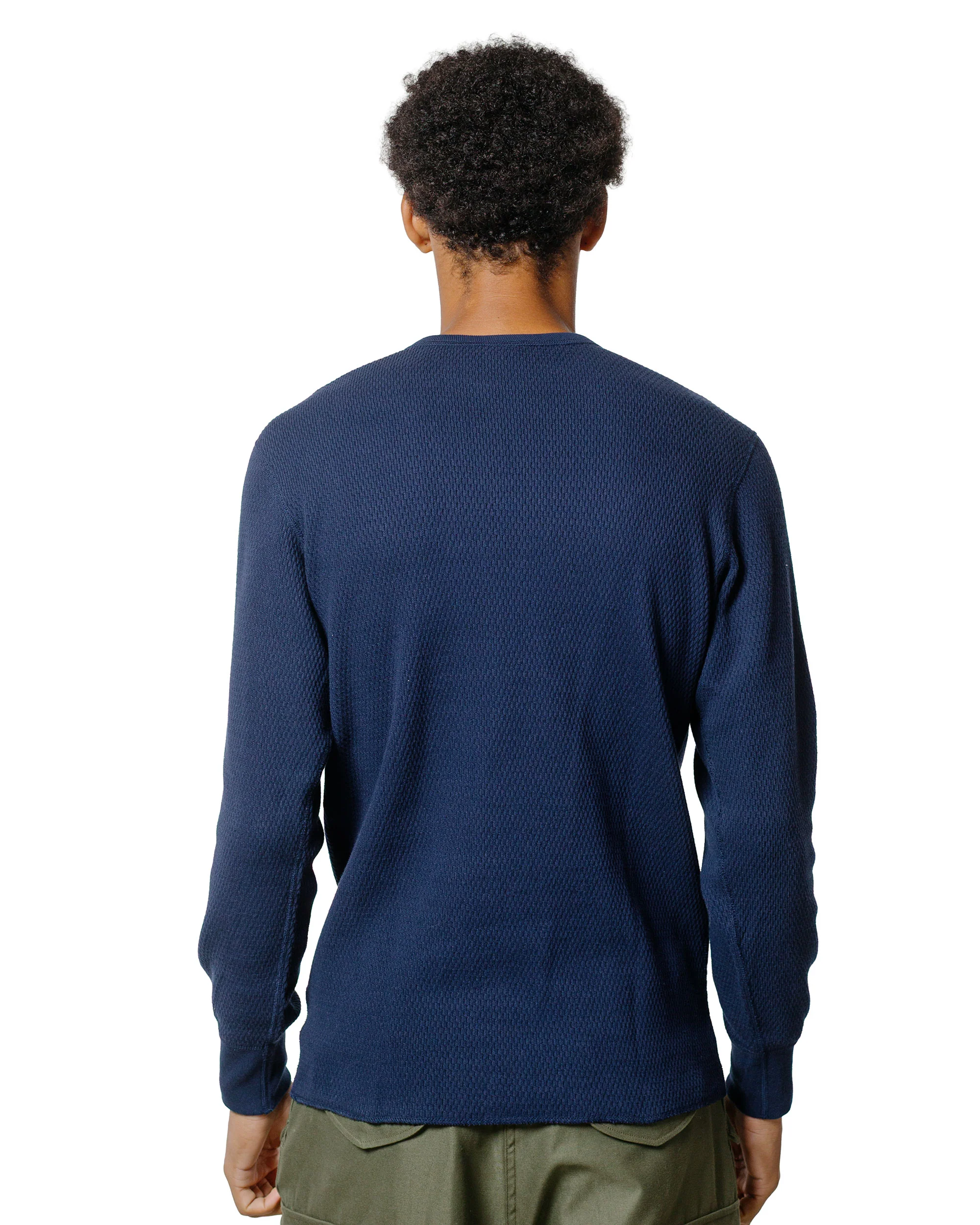 The Real McCoy's MC22109 U.S. Army Military Thermal Shirt Navy - Image 3