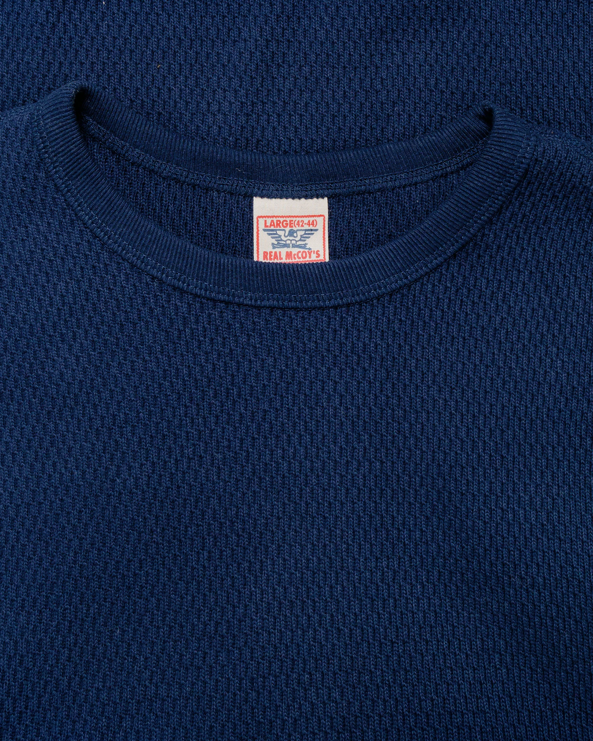 The Real McCoy's MC22109 U.S. Army Military Thermal Shirt Navy - Image 4