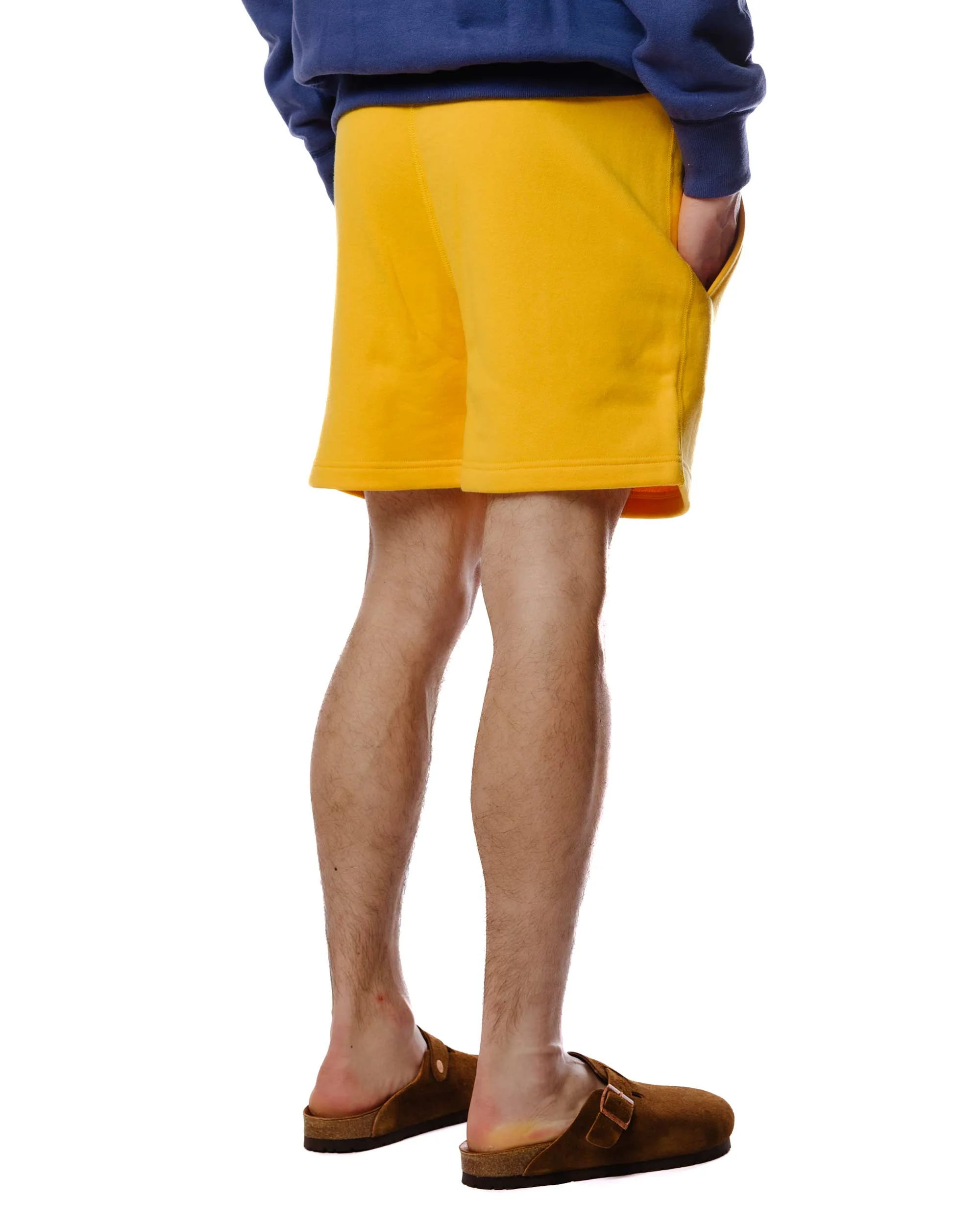 The Real McCoy's MC23013 9oz. Loopwheel Sweatshorts Yellow - Image 4