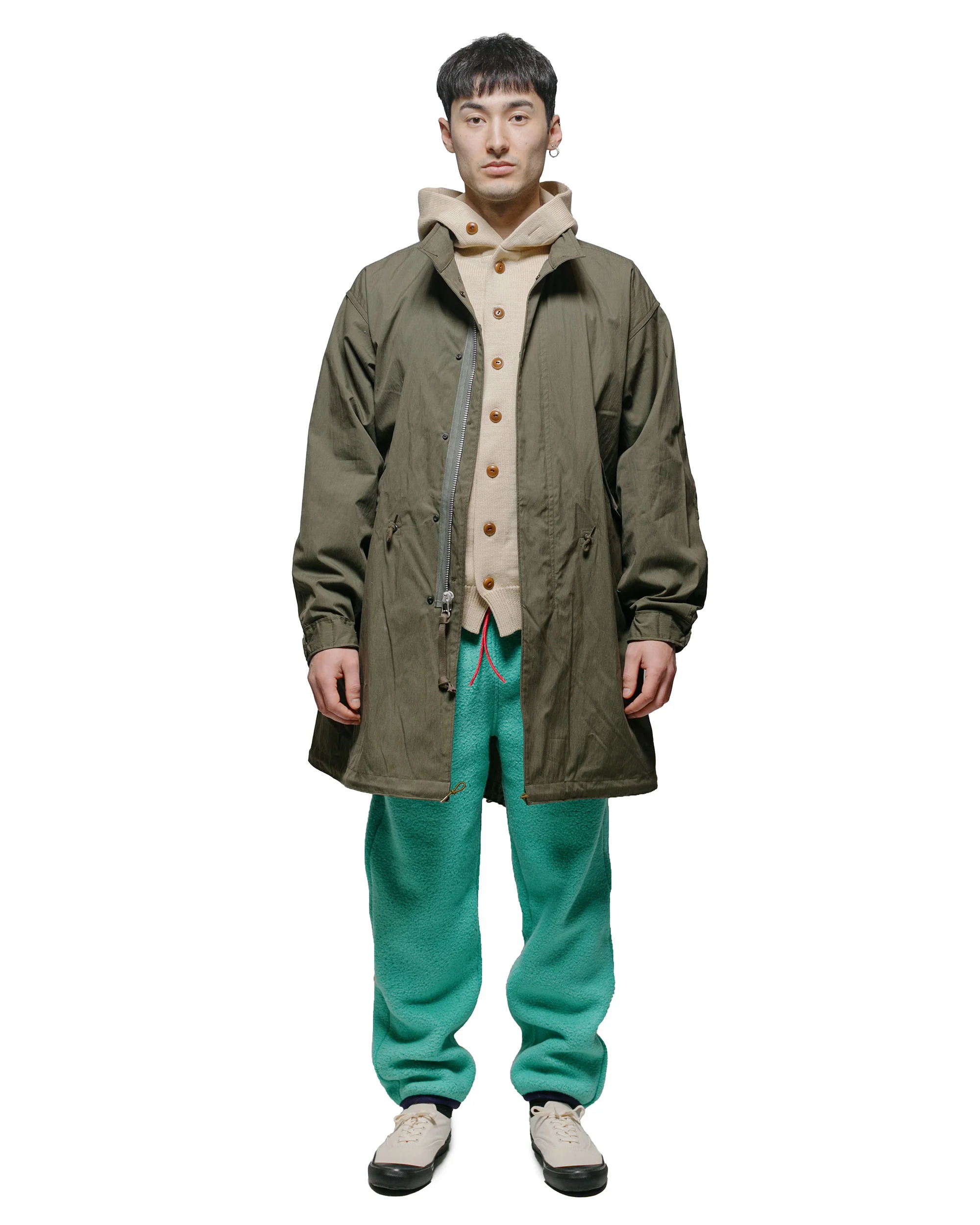 The Real McCoy's MC23107 30s Hooded Knit Sweater Ecru - Image 4