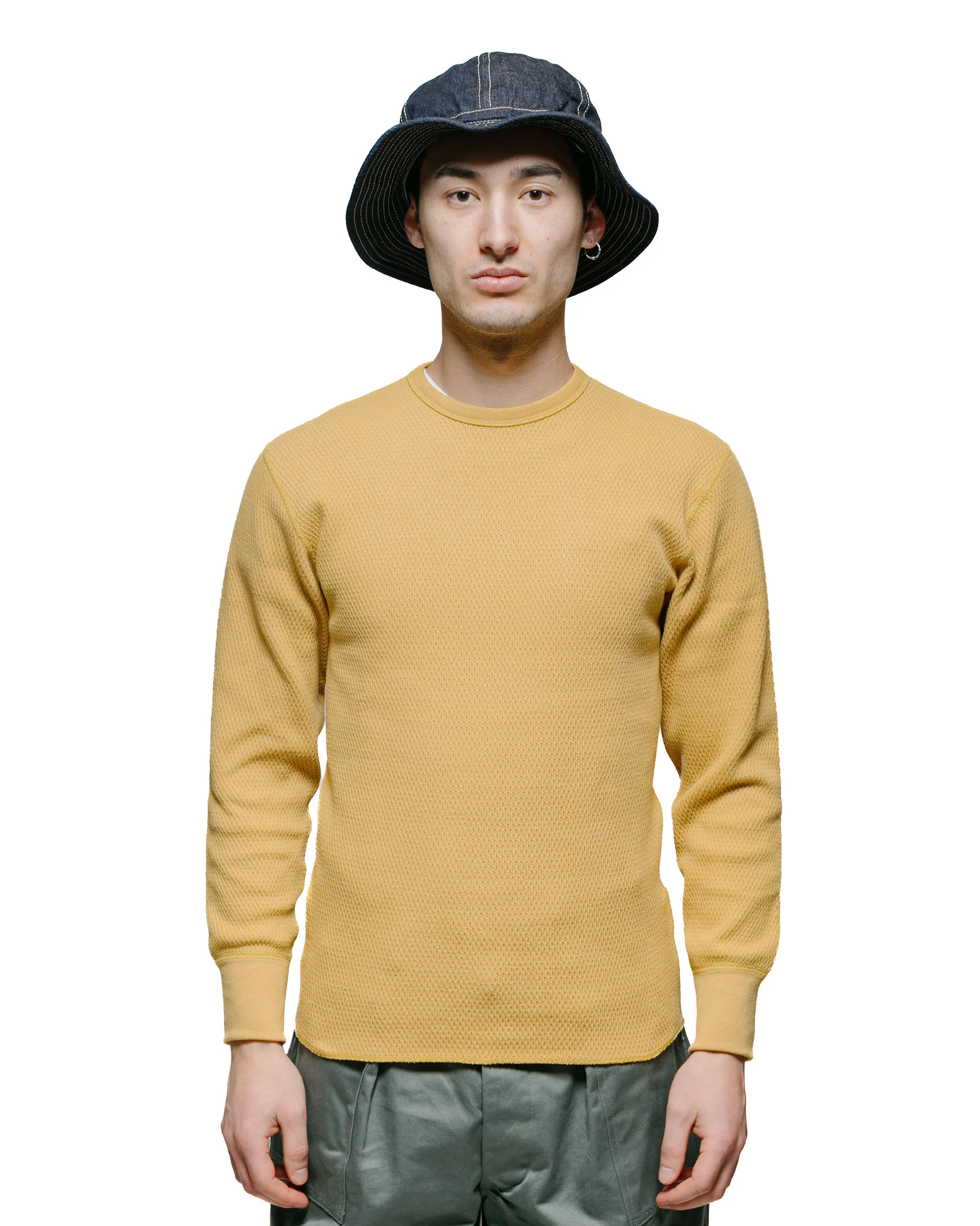 The Real McCoy's MC23115 Honeycomb Thermal Shirt Corn - Image 2