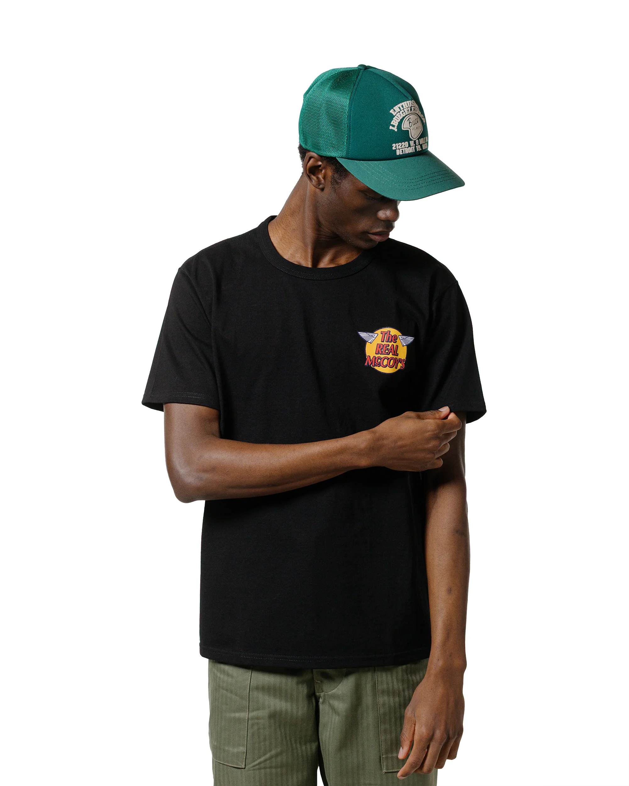 The Real McCoy's MC24004 The Real McCoy's Logo Tee S/S Black - Image 2