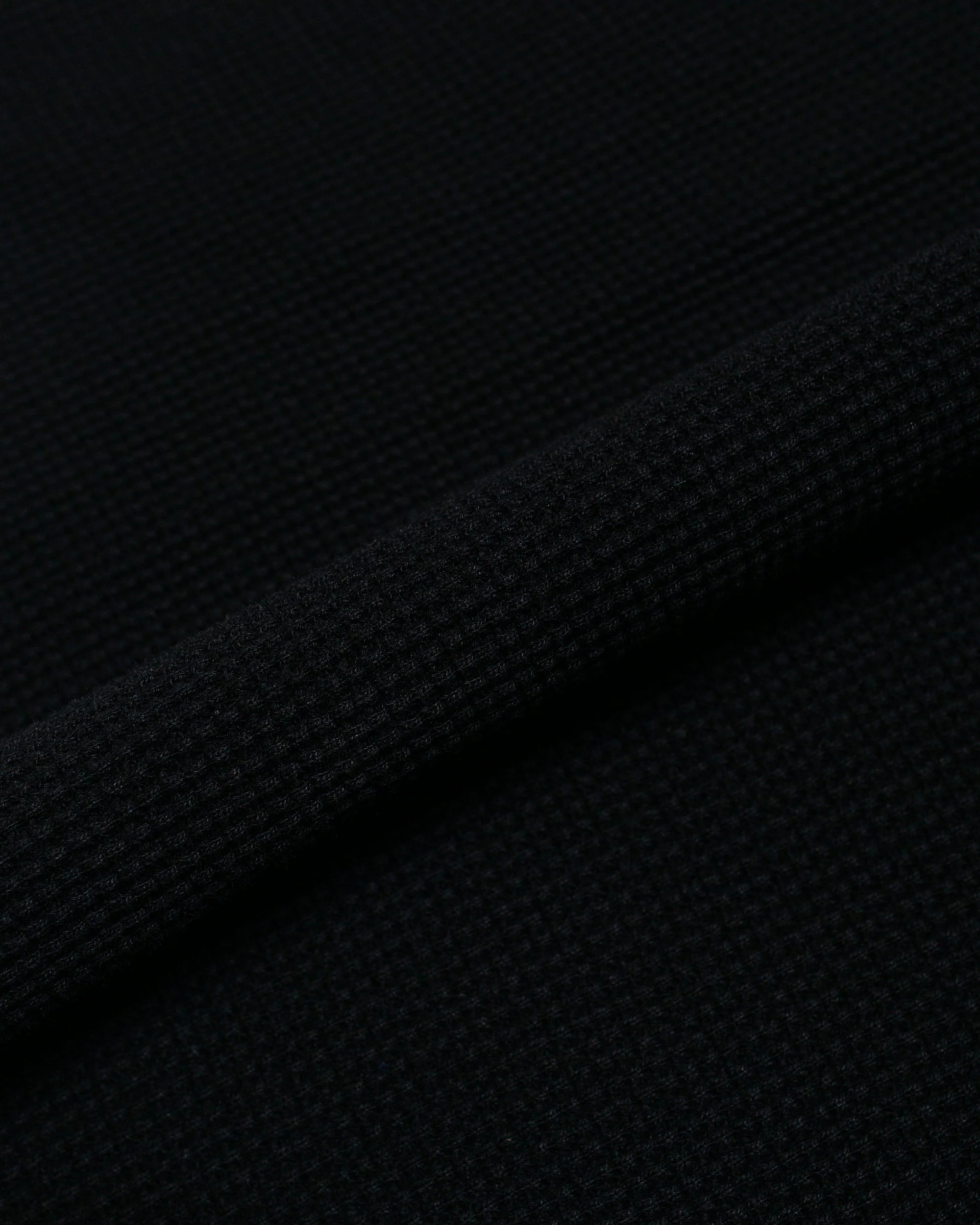 The Real McCoy's MC24018 Waffle Thermal Shirt S/S Black - Image 5