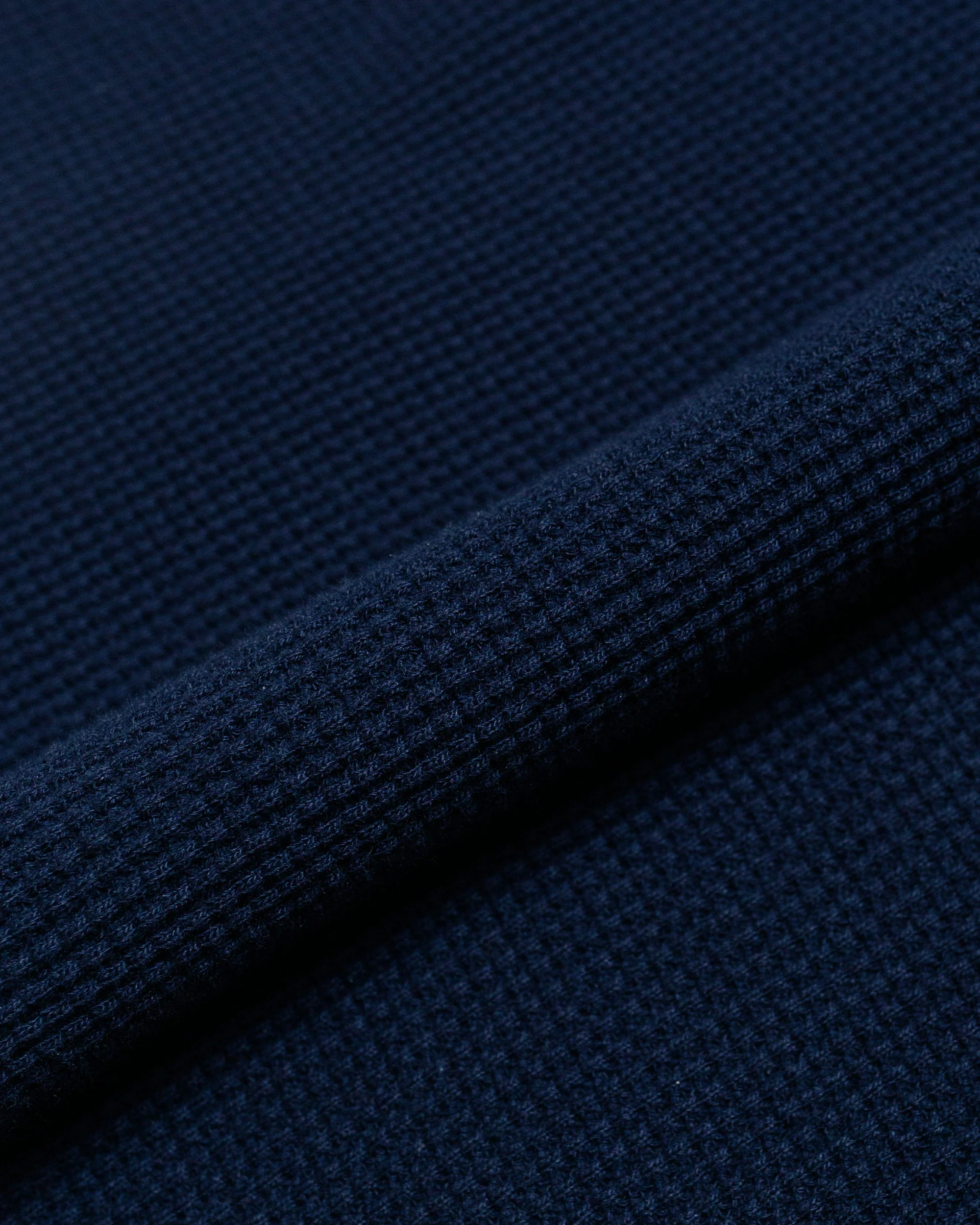 The Real McCoy's MC24018 Waffle Thermal Shirt S/S Navy - Image 5