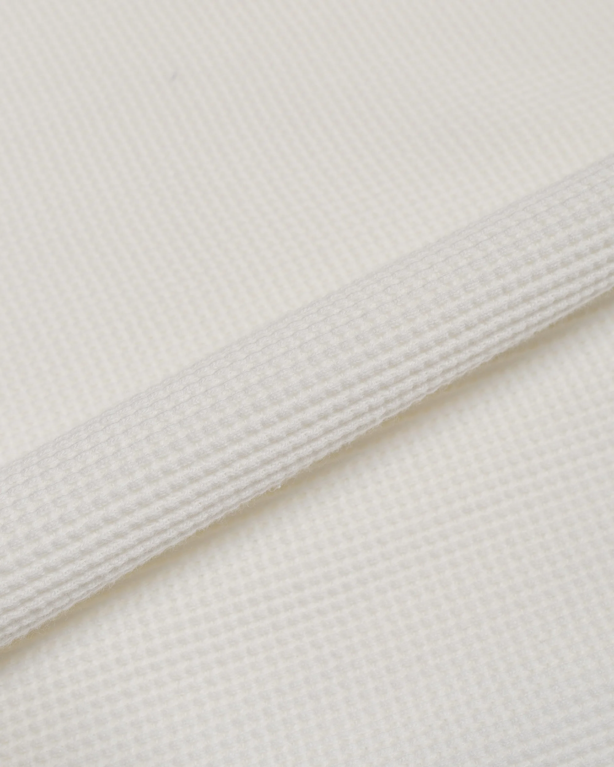 The Real McCoy's MC24018 Waffle Thermal Shirt S/S White - Image 5