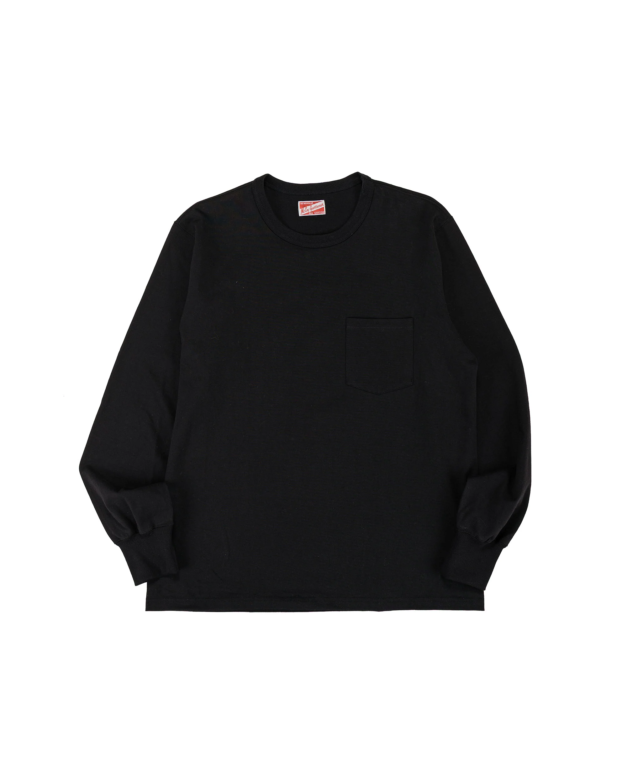 The Real McCoy's MC24019 Pocket Tee L/S Black