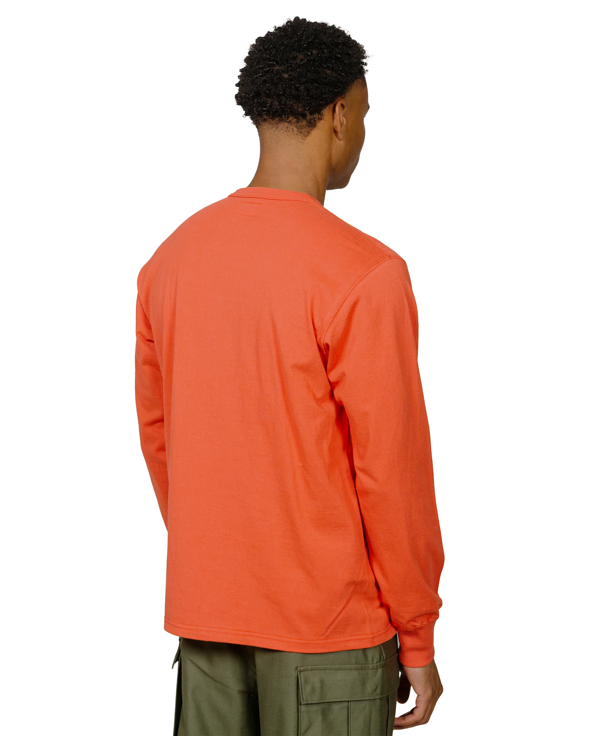The Real McCoy's MC24019 Pocket Tee L/S Scarlet - Image 3