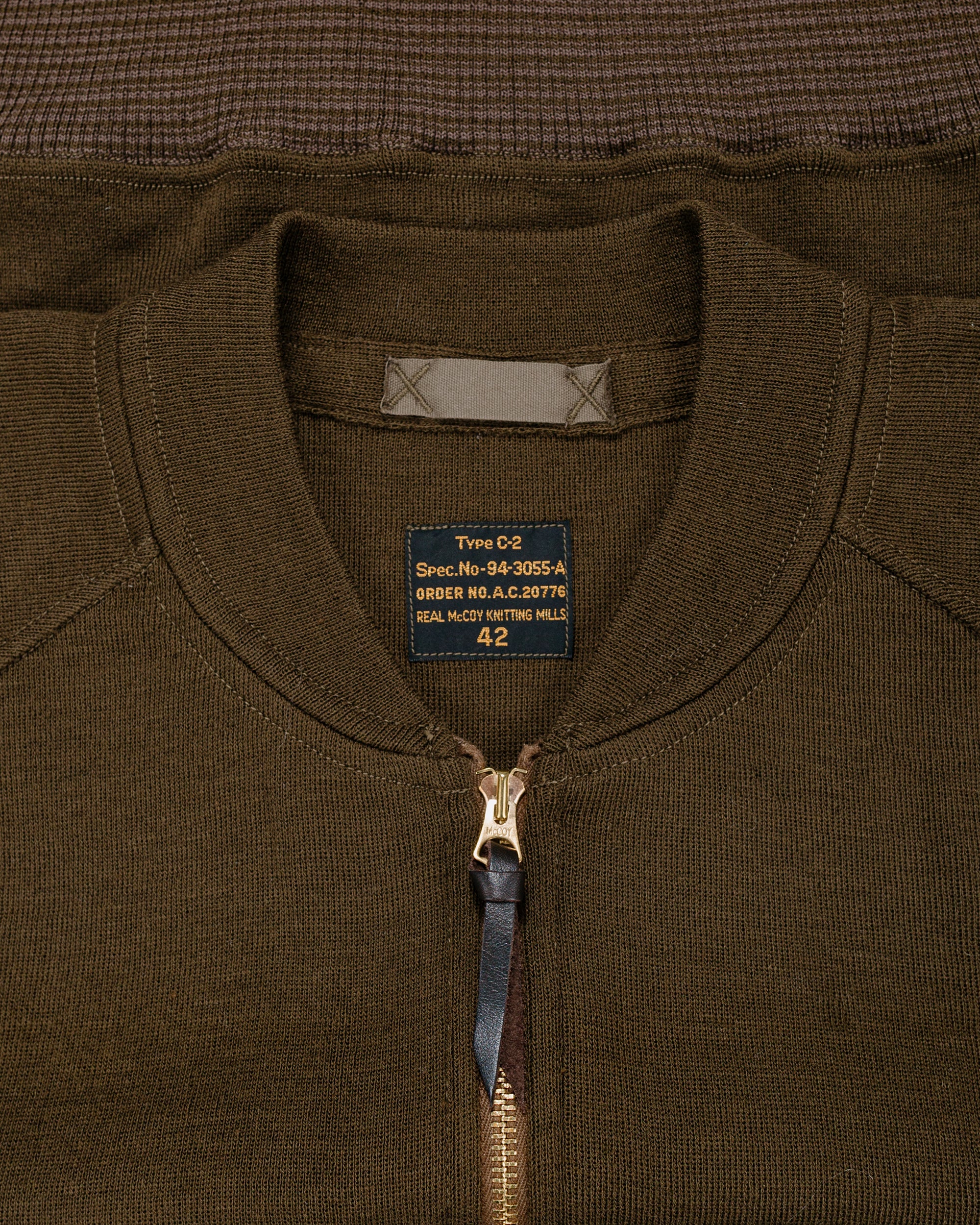 The Real McCoy's MC24105 Vest, Flying Winter, Type C-2 Olive - Image 5