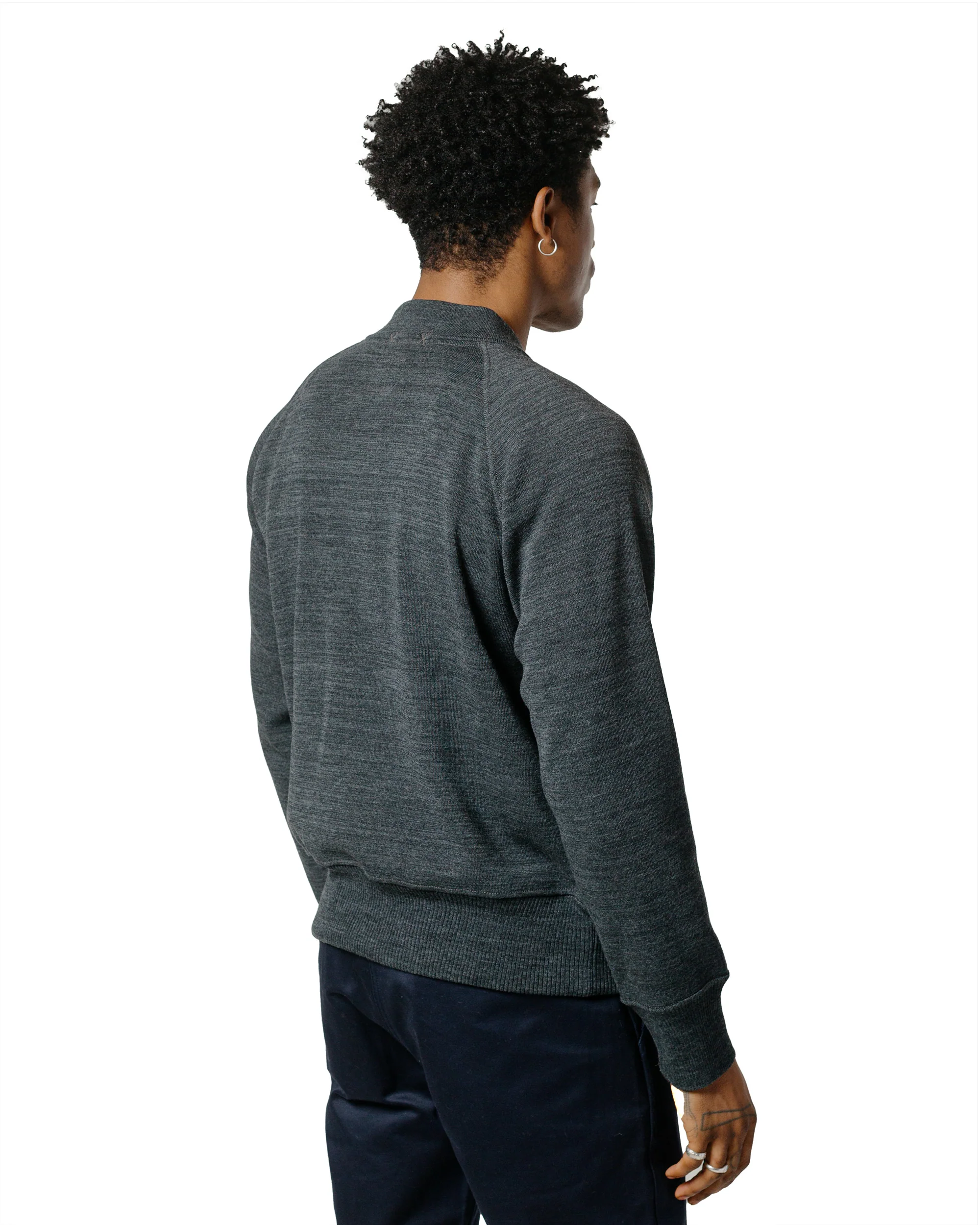The Real McCoy's MC24106 Winter Aviation Sweater Gray - Image 3