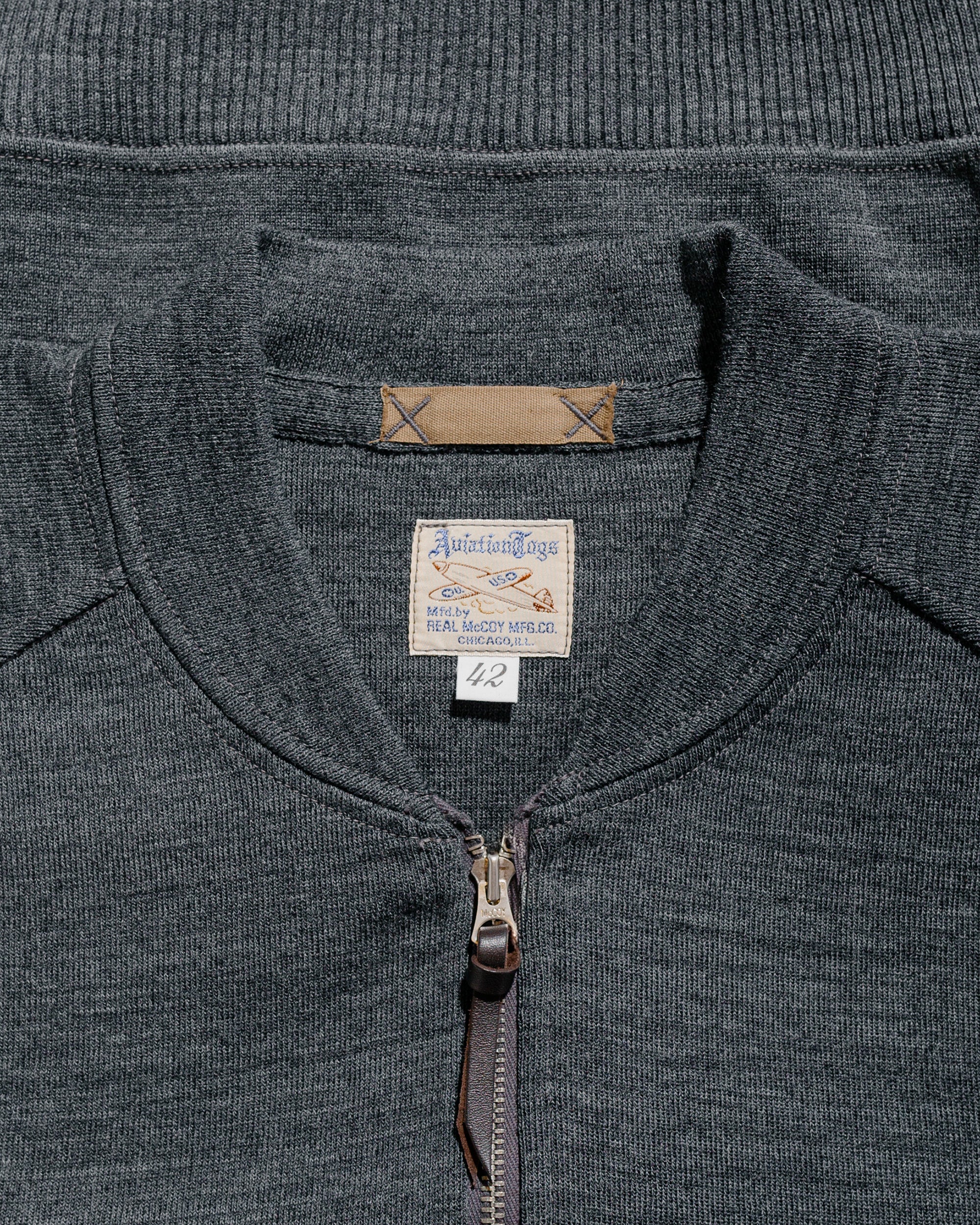 The Real McCoy's MC24106 Winter Aviation Sweater Gray - Image 5