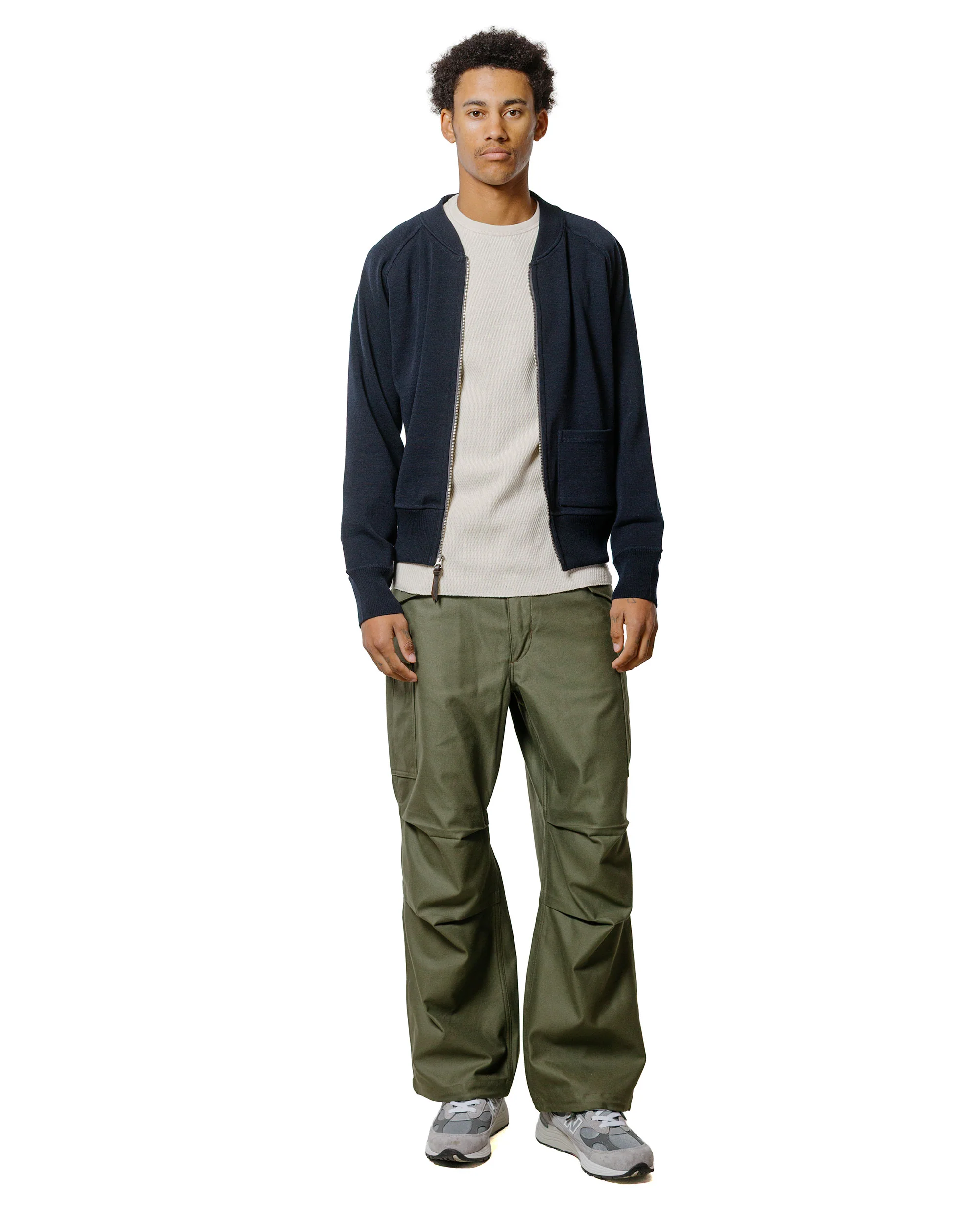The Real McCoy's MC24106 Winter Aviation Sweater Navy - Image 4