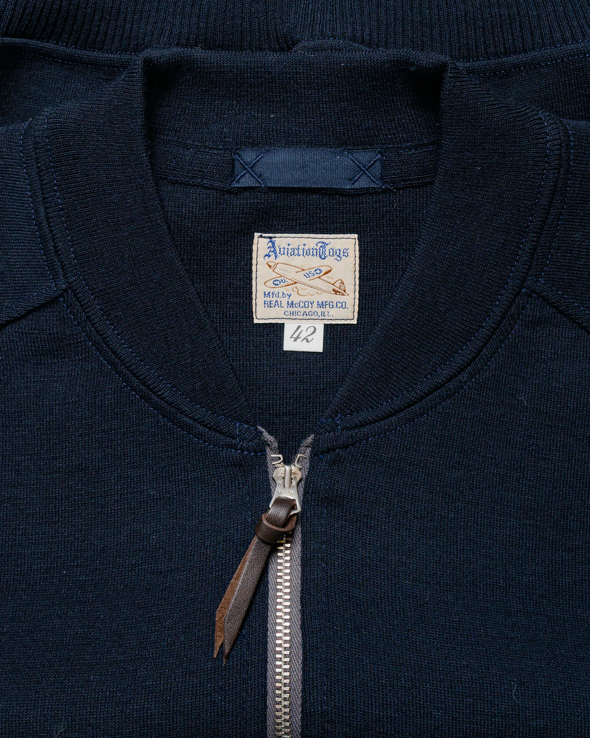 The Real McCoy's MC24106 Winter Aviation Sweater Navy - Image 5