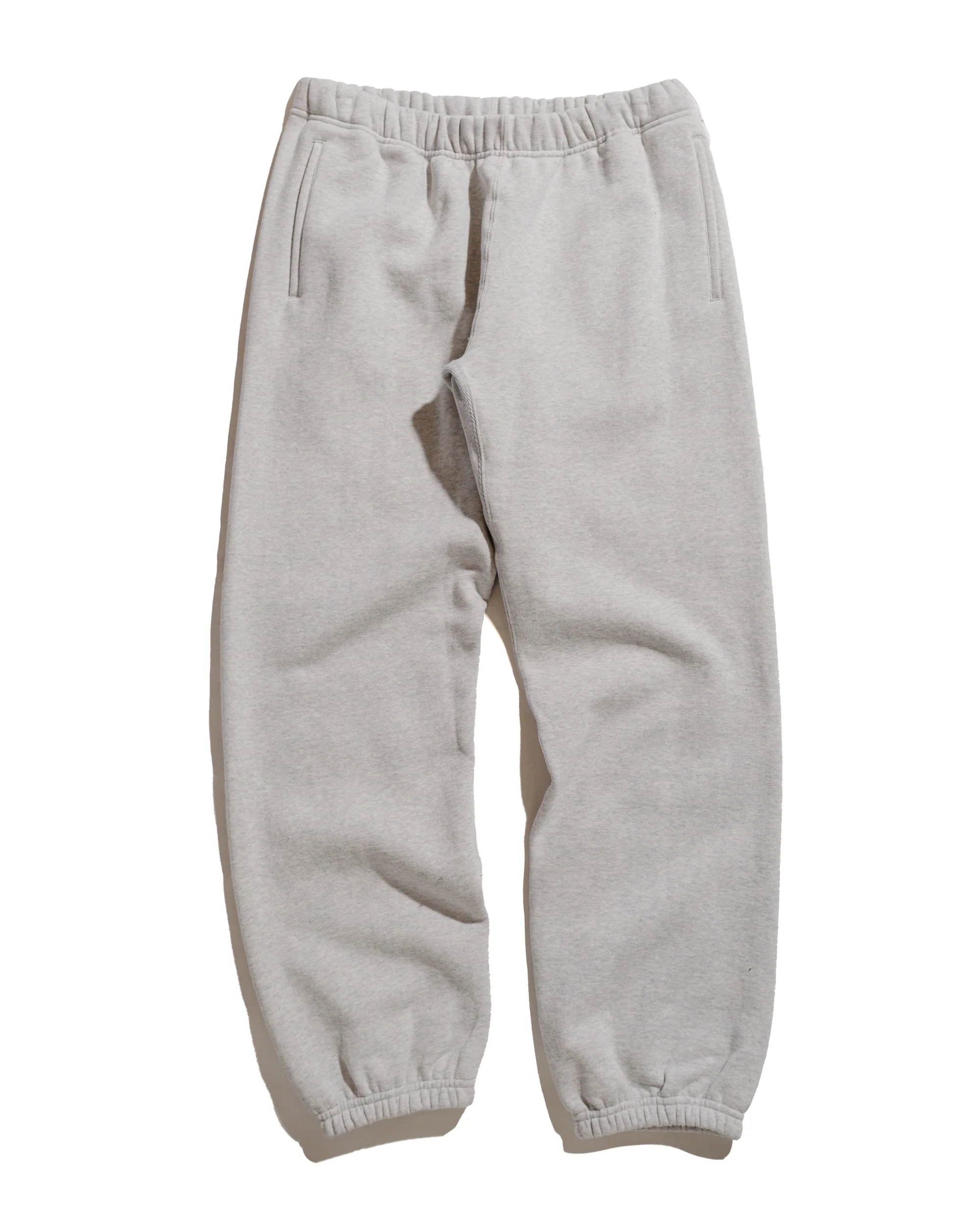 The Real McCoy's MC24116 10 Oz. Loopwheel Sweat Pants Snow Gray