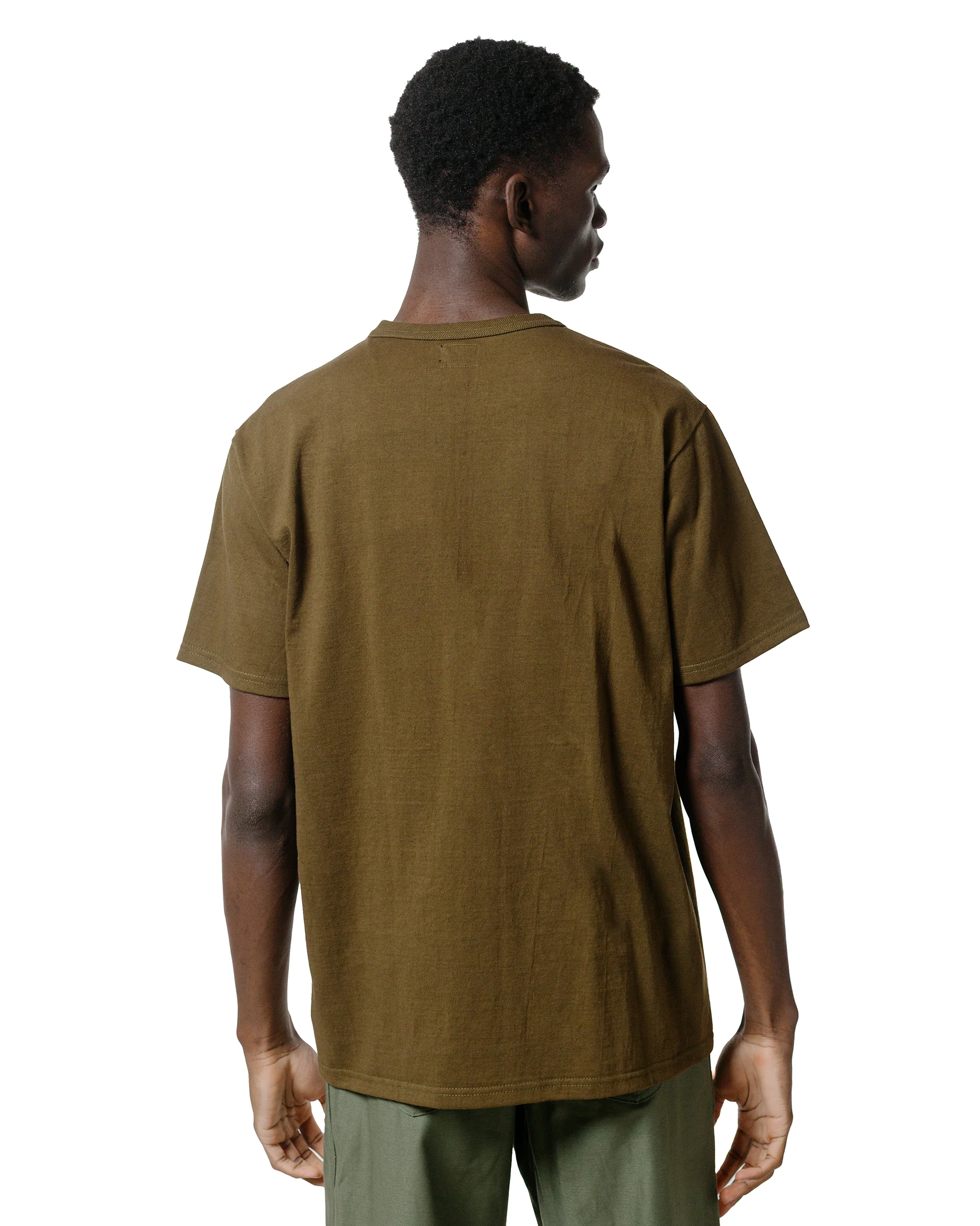 The Real McCoy's MC25003 Military Tee / Jolly Roger, Key Field Olive - Image 3