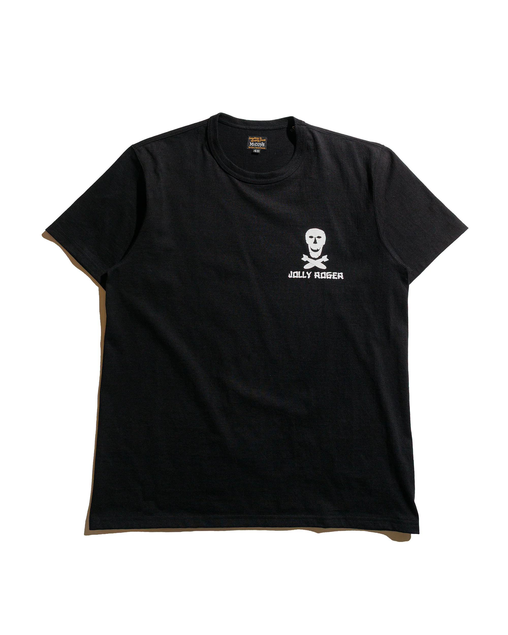 The Real McCoy's MC25004 Military Tee / Jolly Roger, Best Damn Group Black