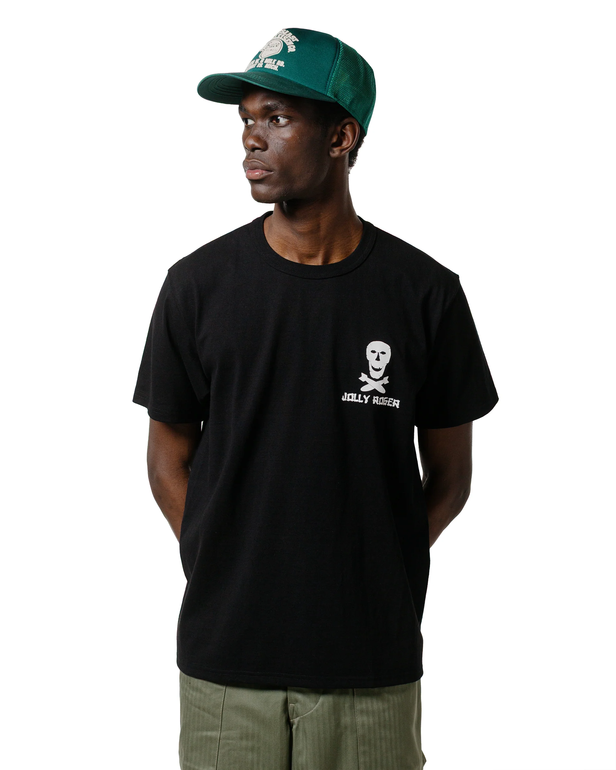 The Real McCoy's MC25004 Military Tee / Jolly Roger, Best Damn Group Black - Image 2