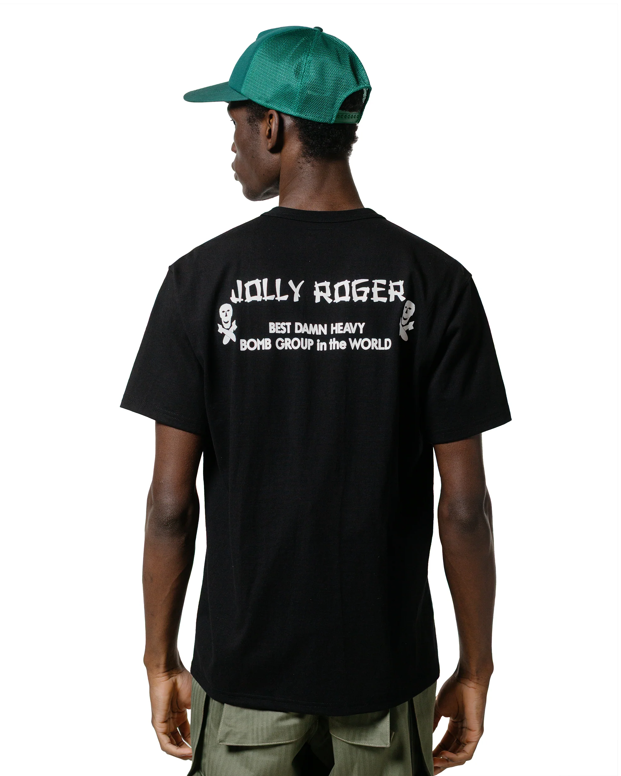 The Real McCoy's MC25004 Military Tee / Jolly Roger, Best Damn Group Black - Image 3