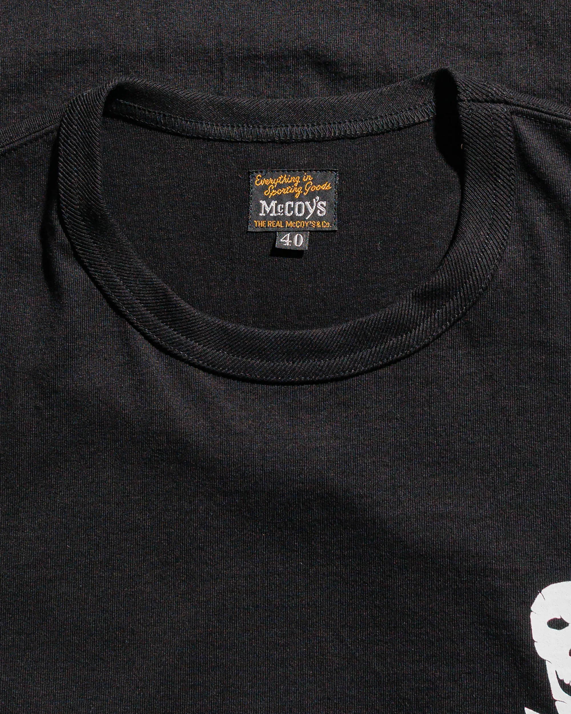 The Real McCoy's MC25004 Military Tee / Jolly Roger, Best Damn Group Black - Image 5