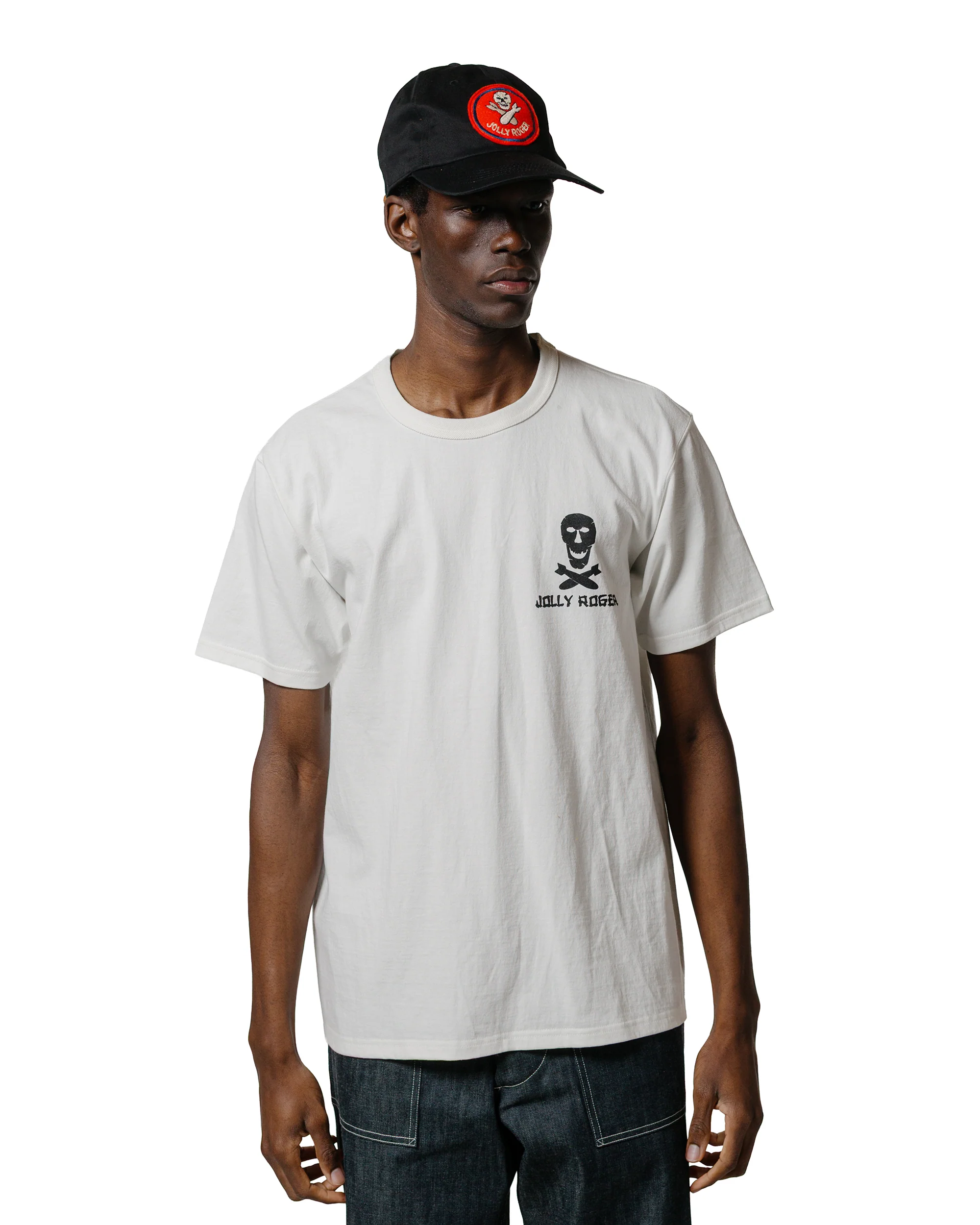 The Real McCoy's MC25004 Military Tee / Jolly Roger, Best Damn Group White - Image 2