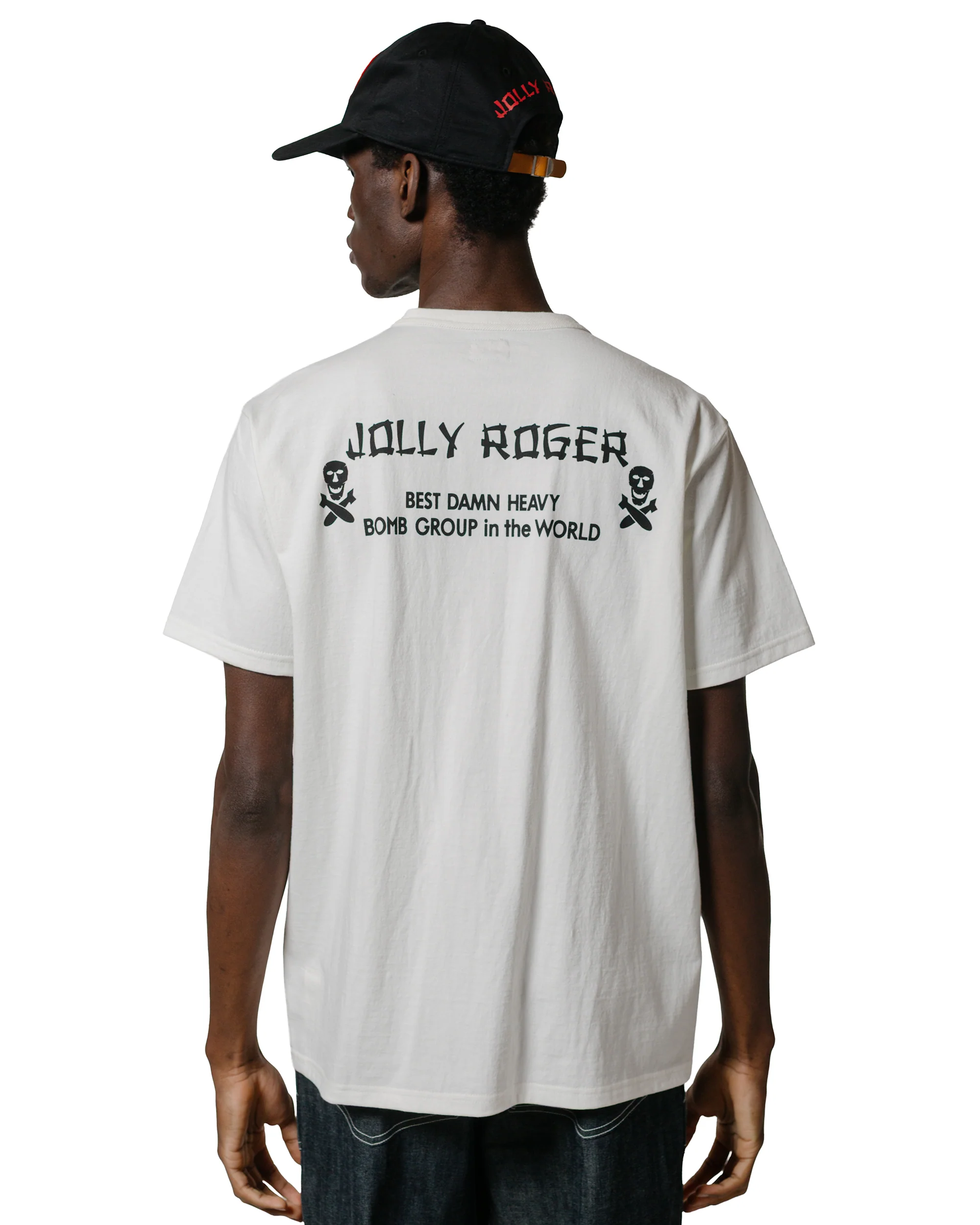 The Real McCoy's MC25004 Military Tee / Jolly Roger, Best Damn Group White - Image 3