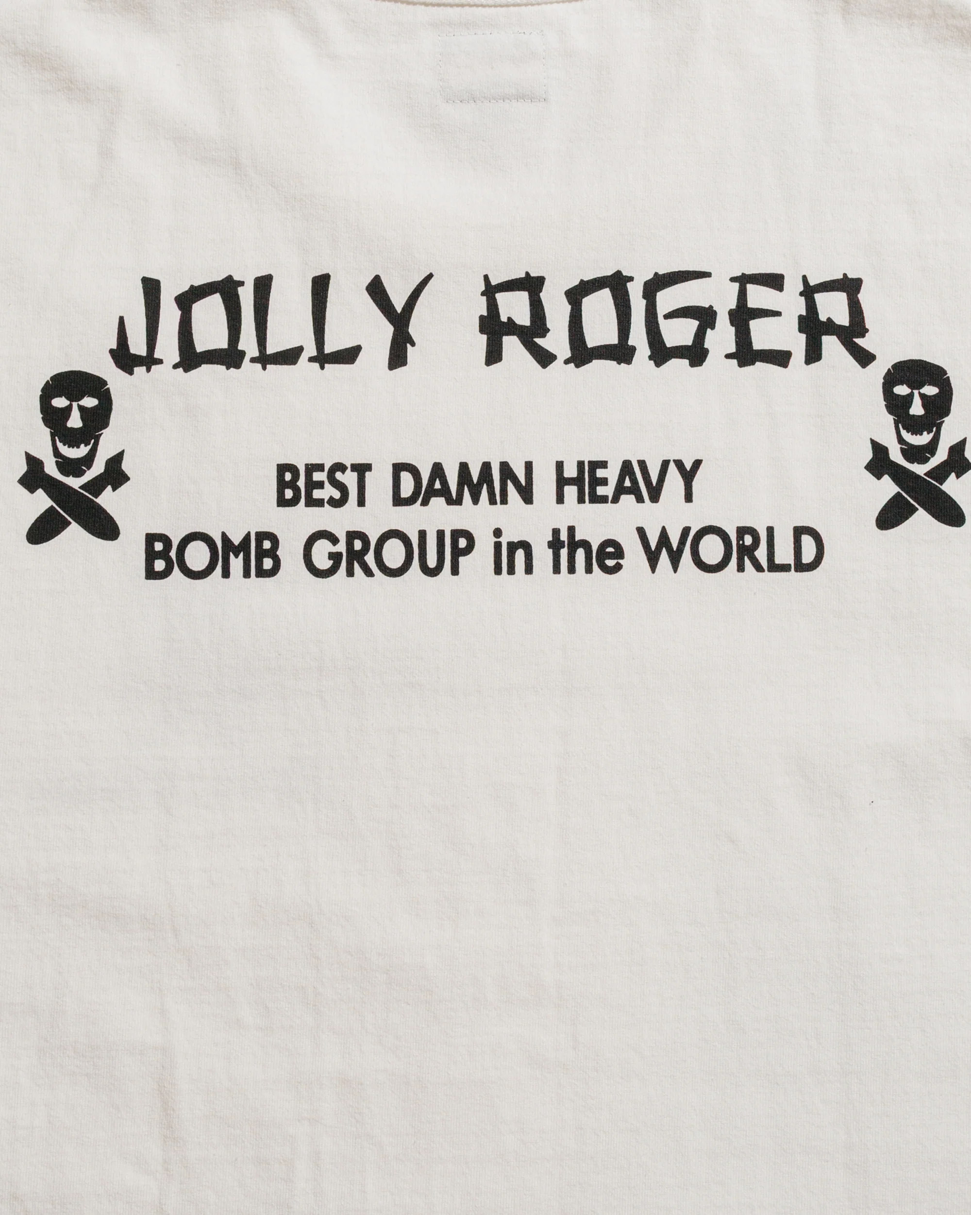 The Real McCoy's MC25004 Military Tee / Jolly Roger, Best Damn Group White - Image 4