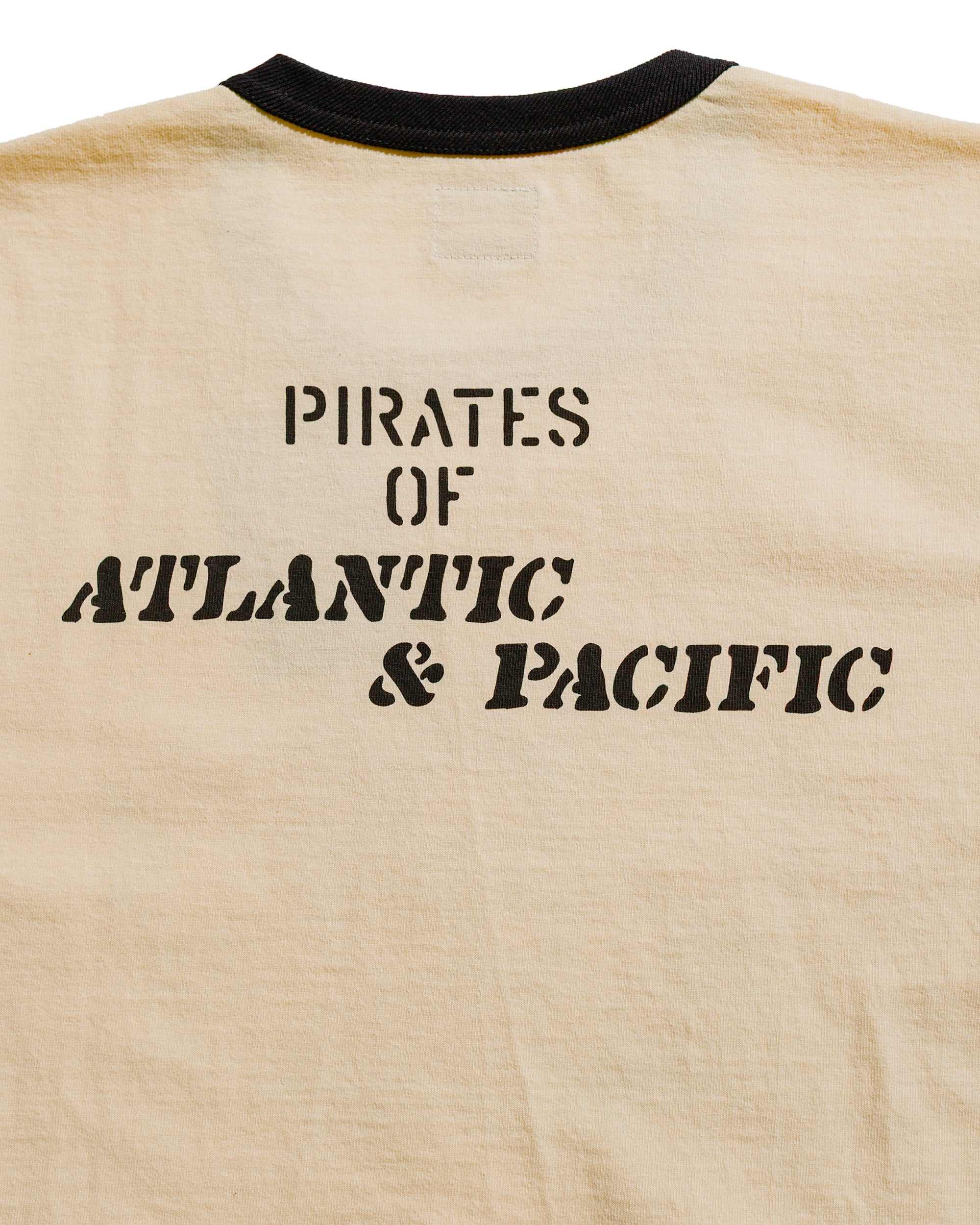 The Real McCoy's MC25005 Military Tee / USS Kidd Ecru/Black - Image 4