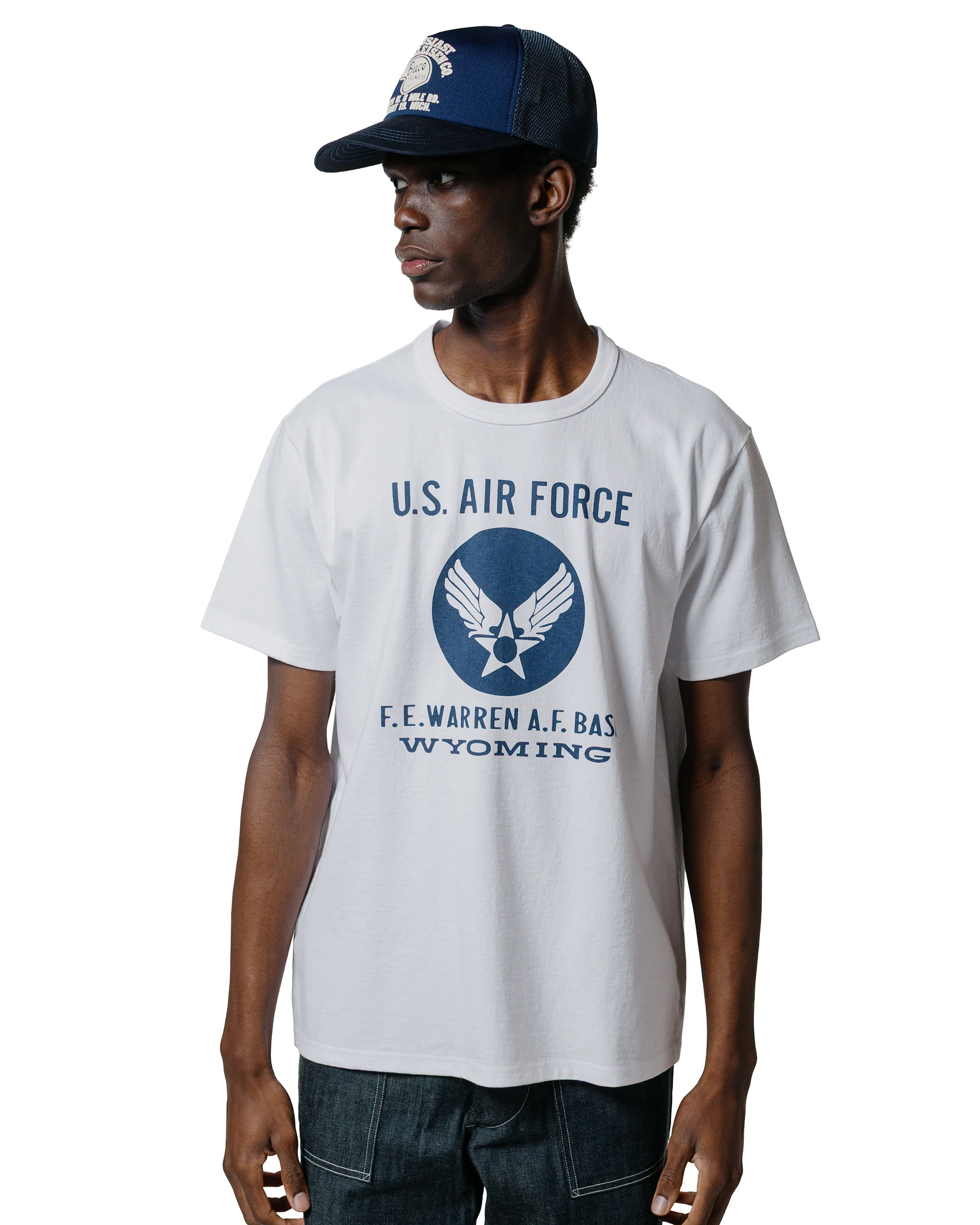 The Real McCoy's MC25007 Military Tee / F.E. Warren Base White - Image 2