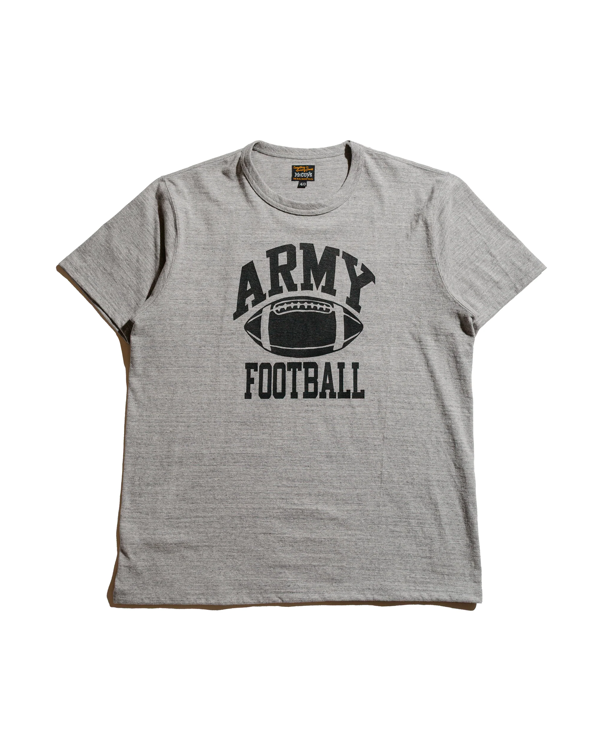 The Real McCoy's MC25009 Military Tee / Army Football Gray
