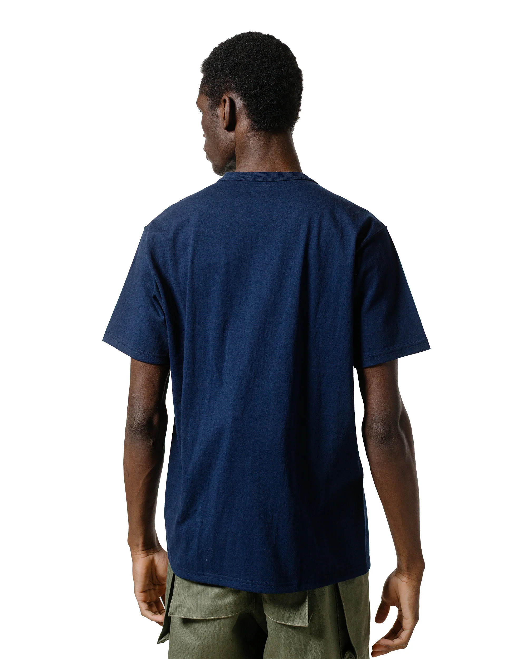 The Real McCoy's MC25010 Military Tee / Navy Football Navy - Image 3