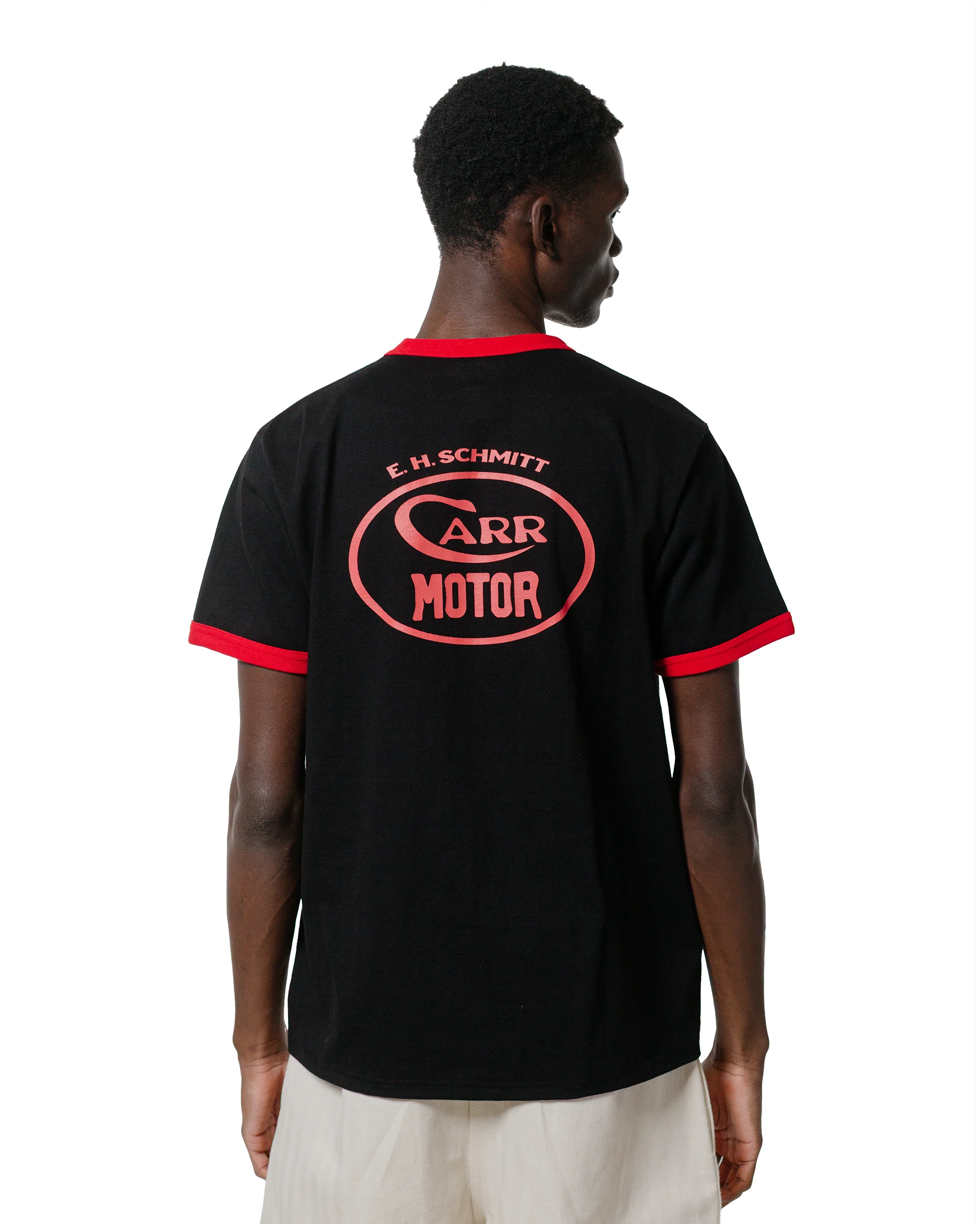 The Real McCoy's MC25016 Joe McCoy Tee / Whiz Gunner Black/Red - Image 3