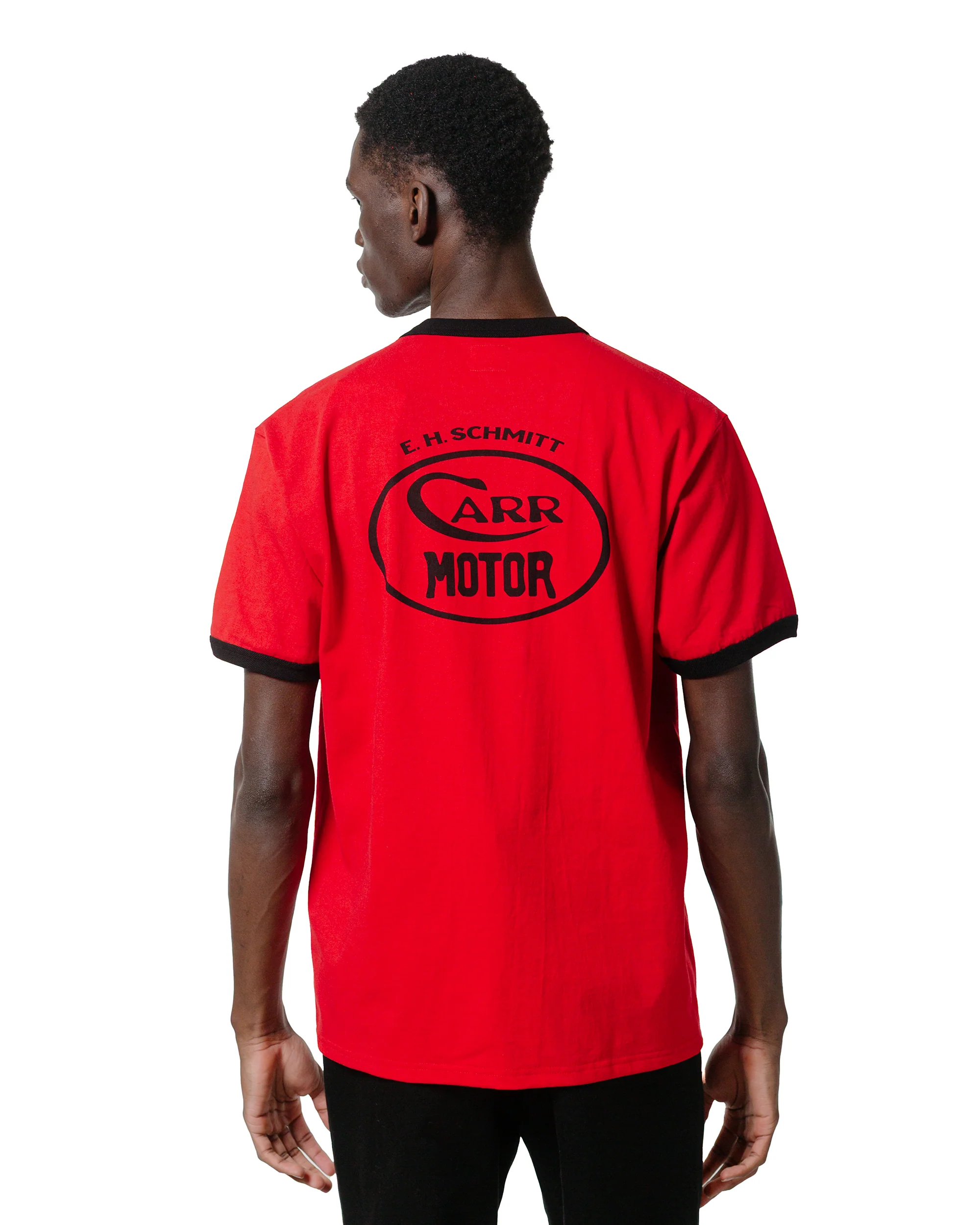The Real McCoy's MC25016 Joe McCoy Tee / Whiz Gunner Red/Black - Image 3